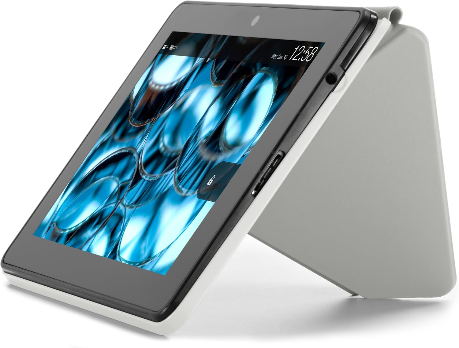 Amazon Kindle Fire HDX Standing Polyurethane Origami Case (will only fit Kindle Fire HDX 7"), Slate Grey