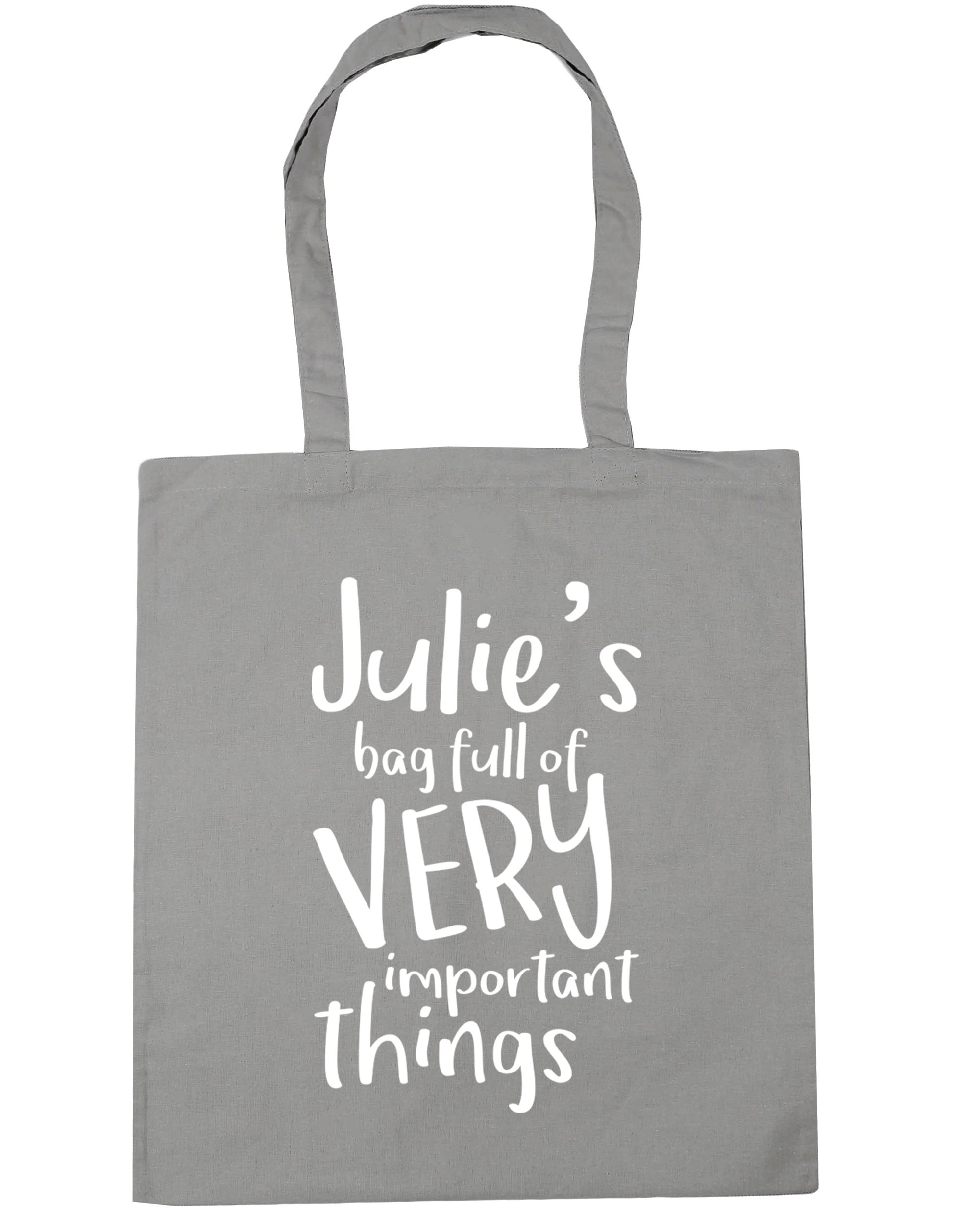 Hippowarehouse PERSONALISED (Insert Custom Name Here) Bag Full of Very Important Things Tote Shopping Gym Beach Bag 42cm x38cm, 10 litres