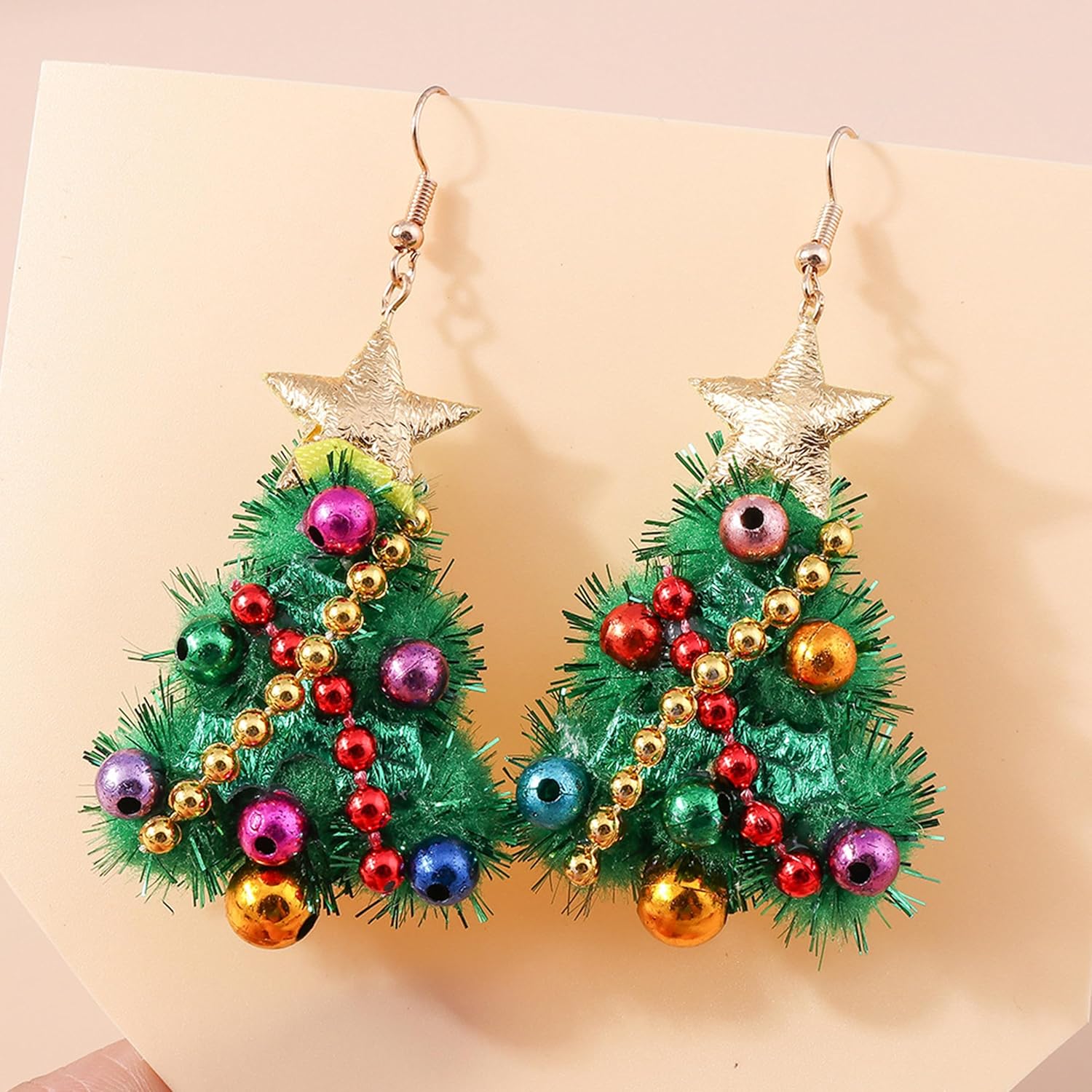 Christmas Earrings for Women Christmas Tree Earrings Xmas Bow Snowflake Star Jingle Bell Drop Dangle Earring Festive Gifts Holiday Accessory - Image 3