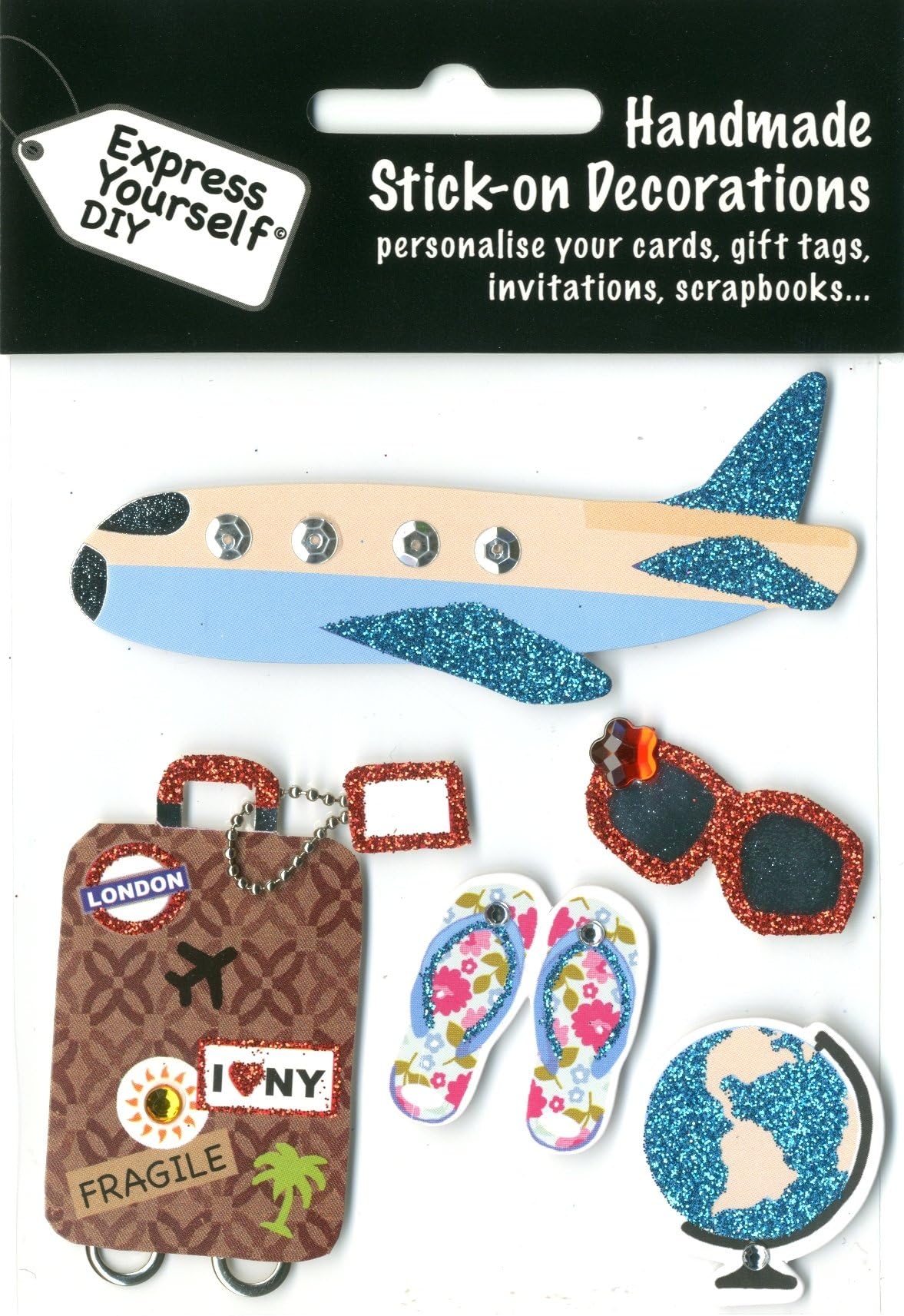 Express Yourself Holiday Theme Stick-On Decorations
