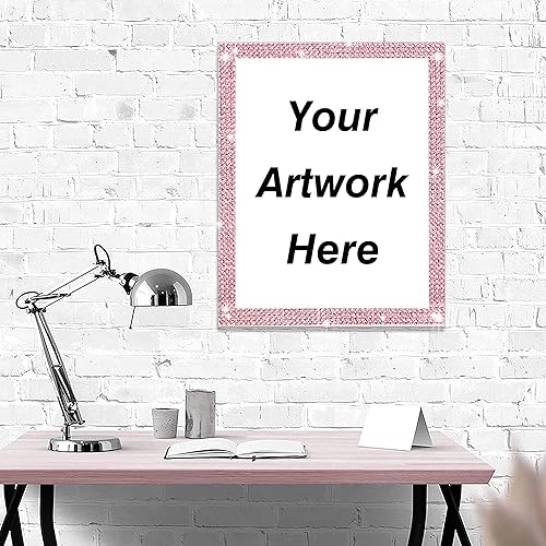 Miniatura 6 de Tiras autoadhesivas de diamantes de imitación de cristal rosa, 7 filas de 4 yardas con diamantes de imitación de 0.079 pulgadas para manualidades,