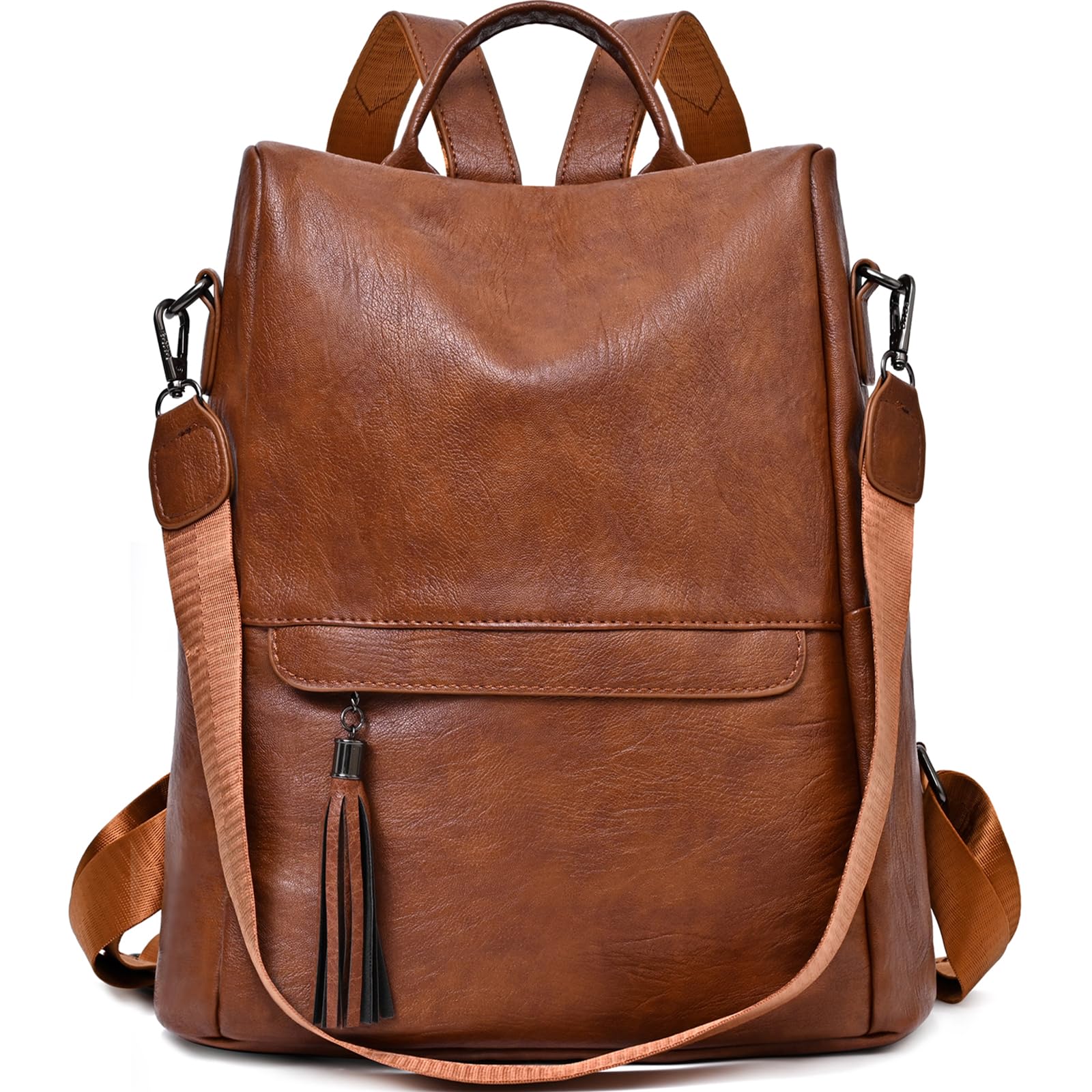 Elegant Rucksack Damen Klein Anti Diebstahl Lederrucksack in