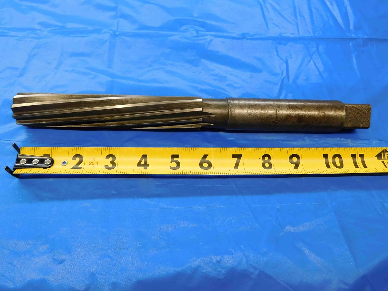 M & J Tooling LLC National 1.1299 OD HSS Hand Reamer Spiral 10 FL 1.1299 1.1250 +.0049 Oversize - JC1265AK3