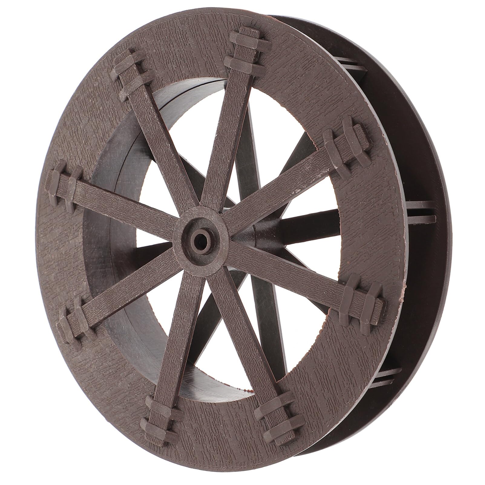 Luxshiny Tabletop Water Fountain Wheel Fengshui Water Wheel for Decor Waterfall Model for Fish Tank and with Axle