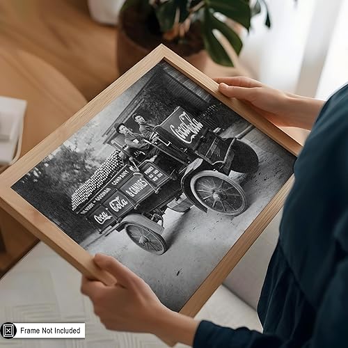 Miniatura 5 de Poster Master Póster Vintage de Coca Cola - Impresión Retro de Camión de Reparto de Coca Cola - Arte Publicitario de Bebidas - Regalo para Hombres,