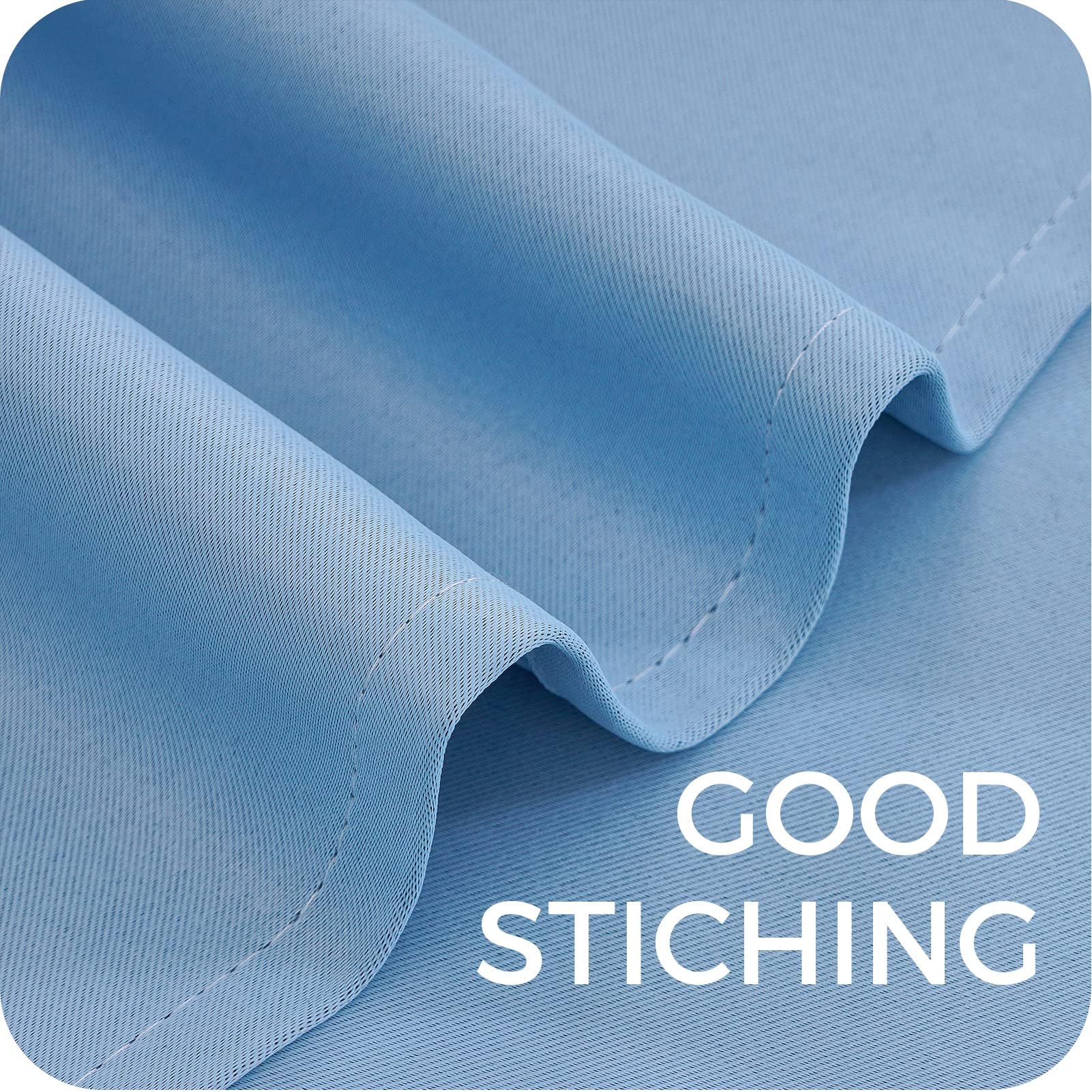 MRTREES Blue Blackout Curtain 84 Inch Drop - Image 3