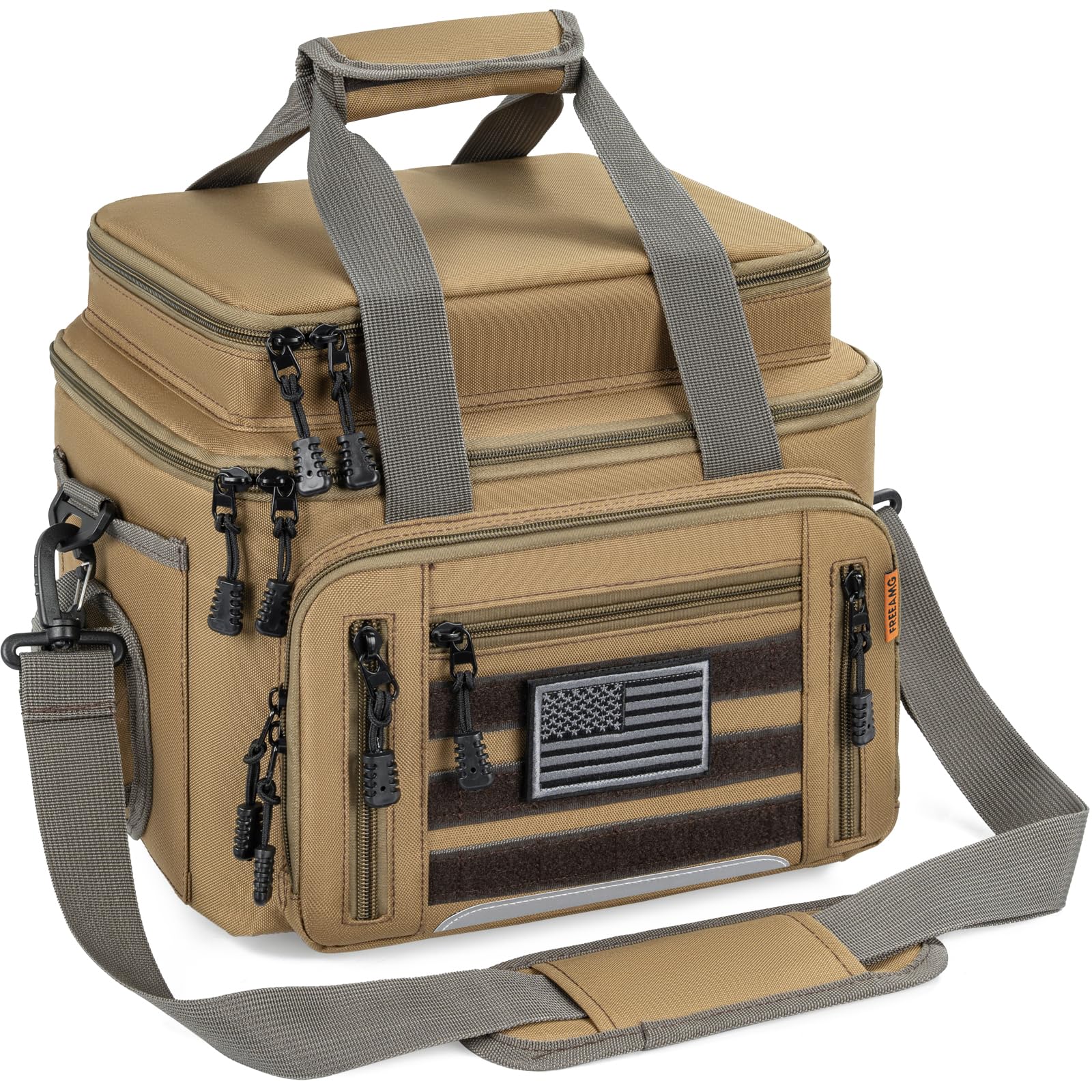 Fishing Tackle Bags - Padded Shoulder Strap Fishing Bags -Saltwater & Freshwater Fishing Bag - Gear Storage for Tackle Box (Does not come with box)