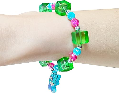 Miniatura 4 de Juego de joyas para niñas de 3 piezas de juguetes de princesa  Juego de joyas con collar de cuentas para niñas  Pulseras y anillos para niñas