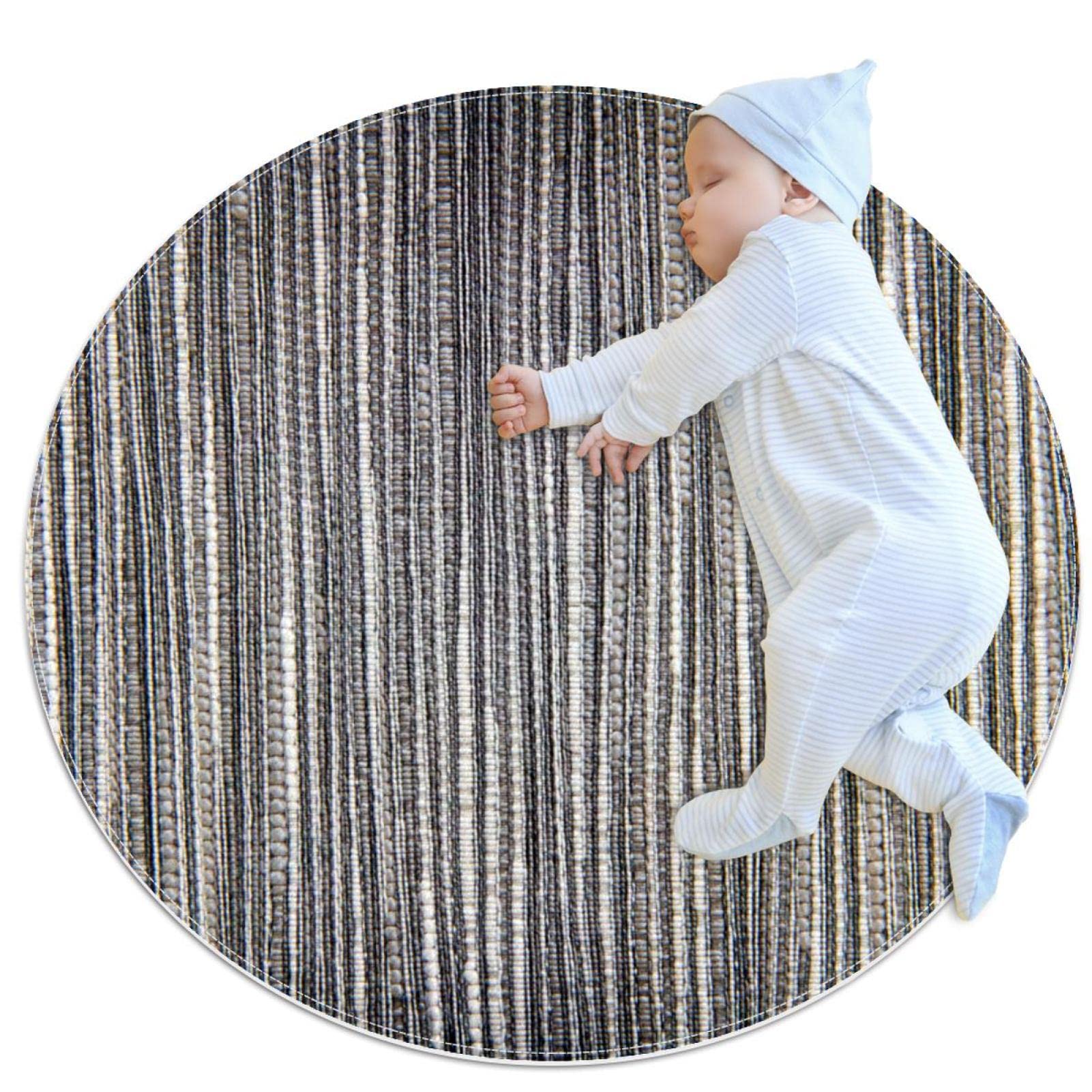 Alfombras impresion abstracta redondas JDEZ de 80x80cm lavables para zona infantil