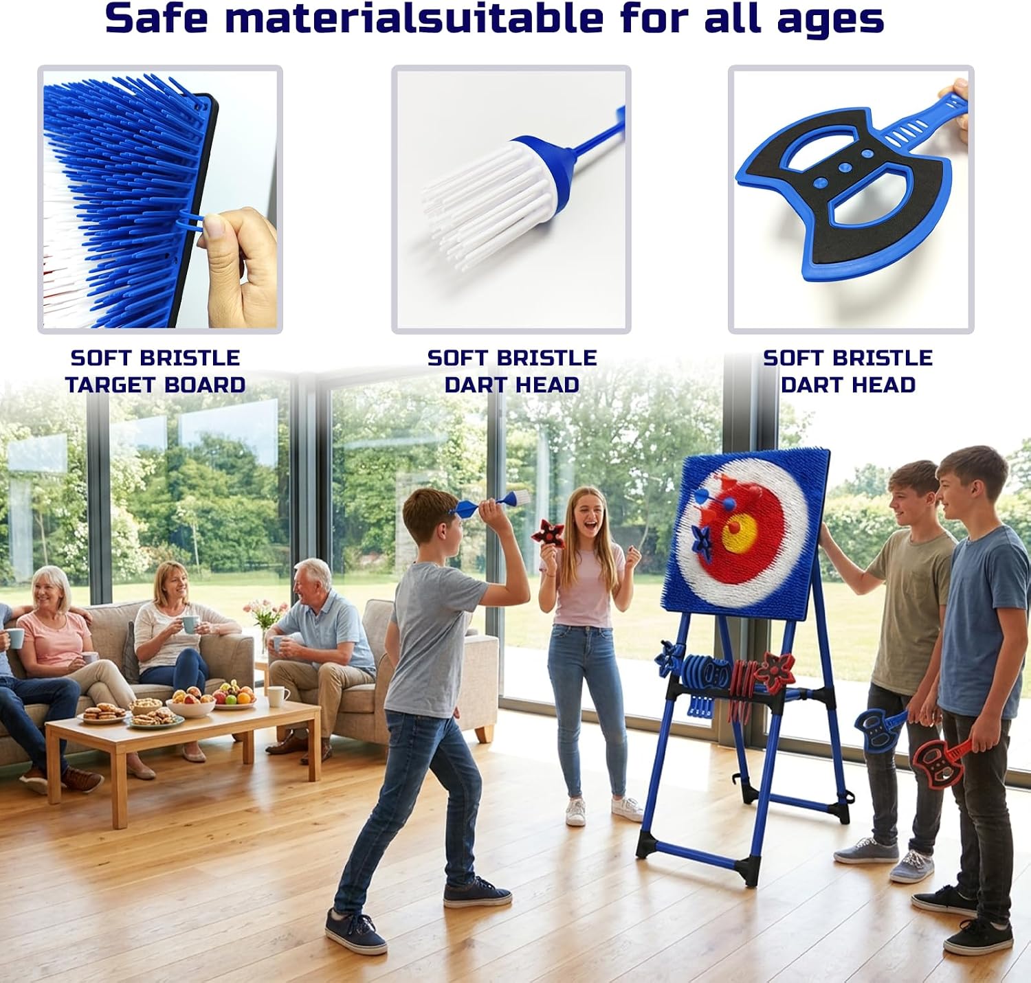 20 Darts Portable Axe Throwing Game for Backyard & Safe Lawn Darts. image 3