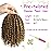 Bileaf 6 Inch Passion Twist Crochet Hair Pre Looped Passion Twist Hair 8 Packs, Pre-Twisted Short Crochet Passion Twists Bohemian Braiding Hair Crochet Twist Hair for Women Girls and Kids 27
