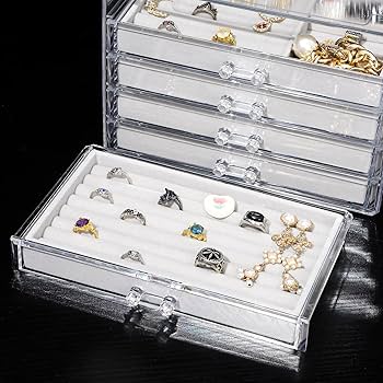 Amazon|ジュエリーボックス 大容量 アクセサリーボックス 5段式 Amazon|ジュエリーボックス 大容量 アクセサリーボックス 5段式