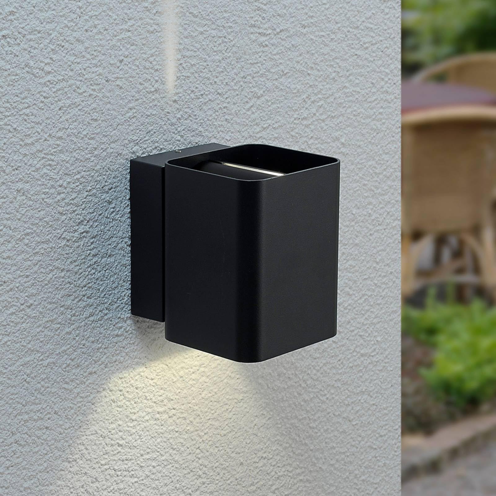 Lucande LED Lámpara De Pared Led Exterior Henor (Moderno) En Negro