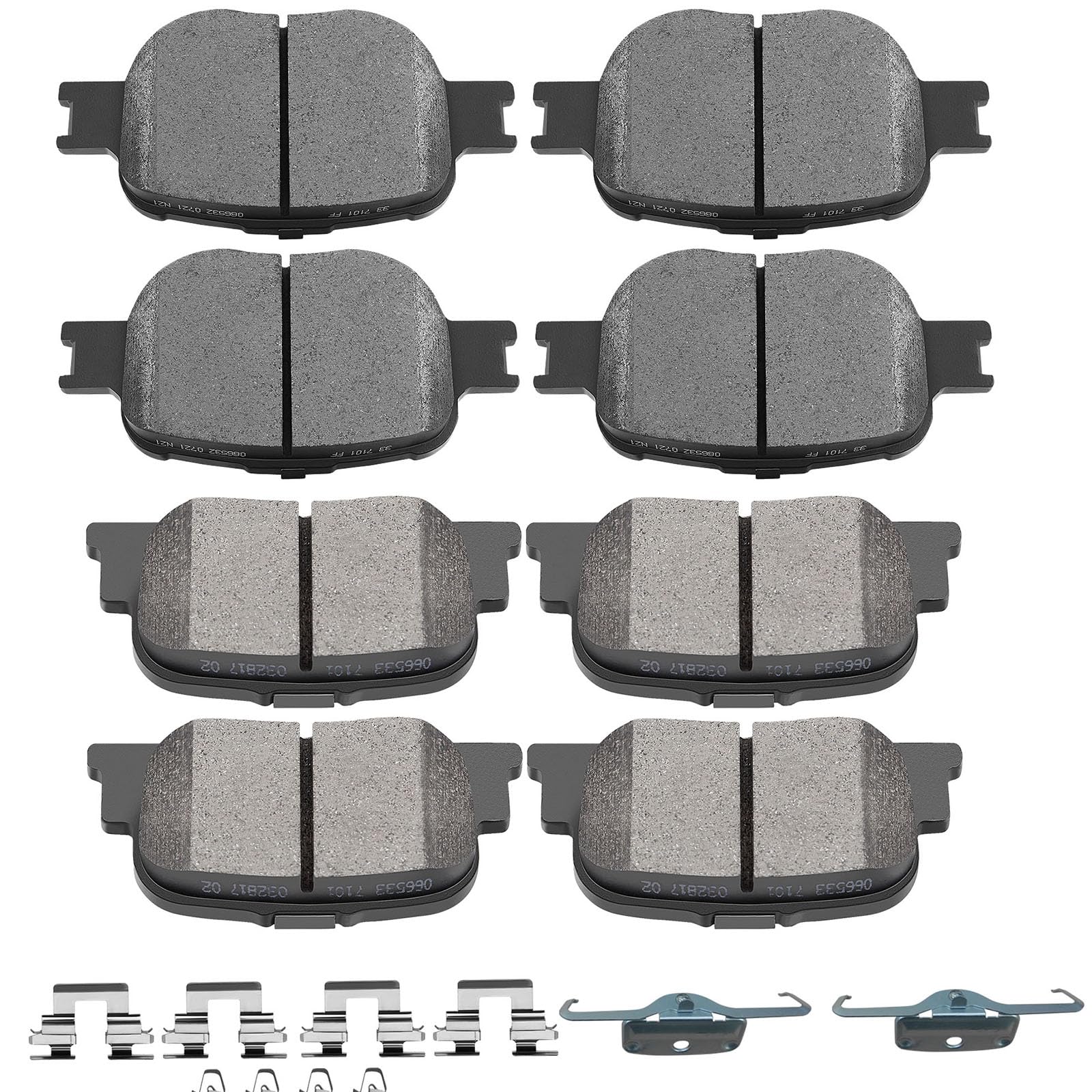 SCITOO D817 D835 Front Rear Ceramic Brake Pads Sets Fit For Scion tC 2005-2010