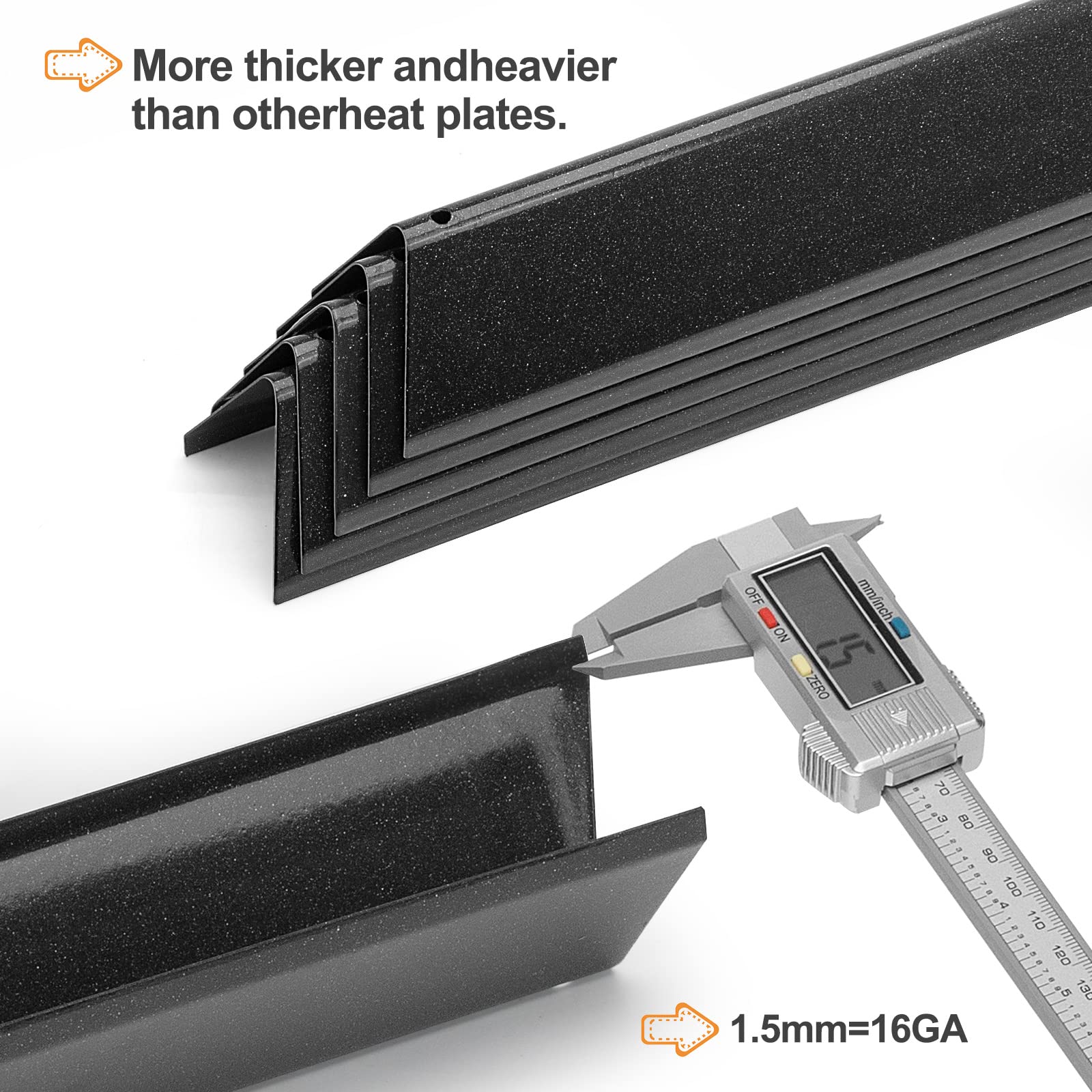 Flavorizer Bar para Weber Spirit and Spirit II serie 300 con control frontal, Spirit E310 E320 E330 S310 S320 S330 para Weber 15.3" 7636 Flavori Bar Flame Distribuidor