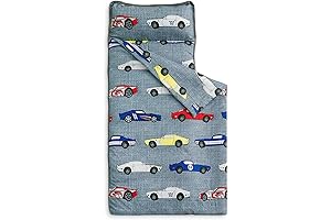 Sleeping Buddies for Speedy Racers: Toddler Boy Nap Mat with Removable Pillow