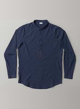 HOUDINI ネイビー ボタン付きシャツ M Amazon.co.jp: [フーディニ] Men's Longsleve Shirt 267624 Blue