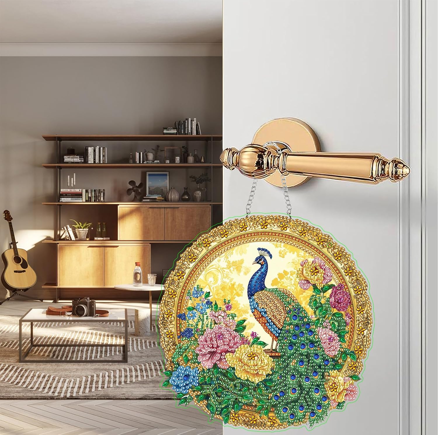 Diymood DIY Hanging Diamond Pearl Art Kits for Adults Peacock SunCatcher 0A image 3