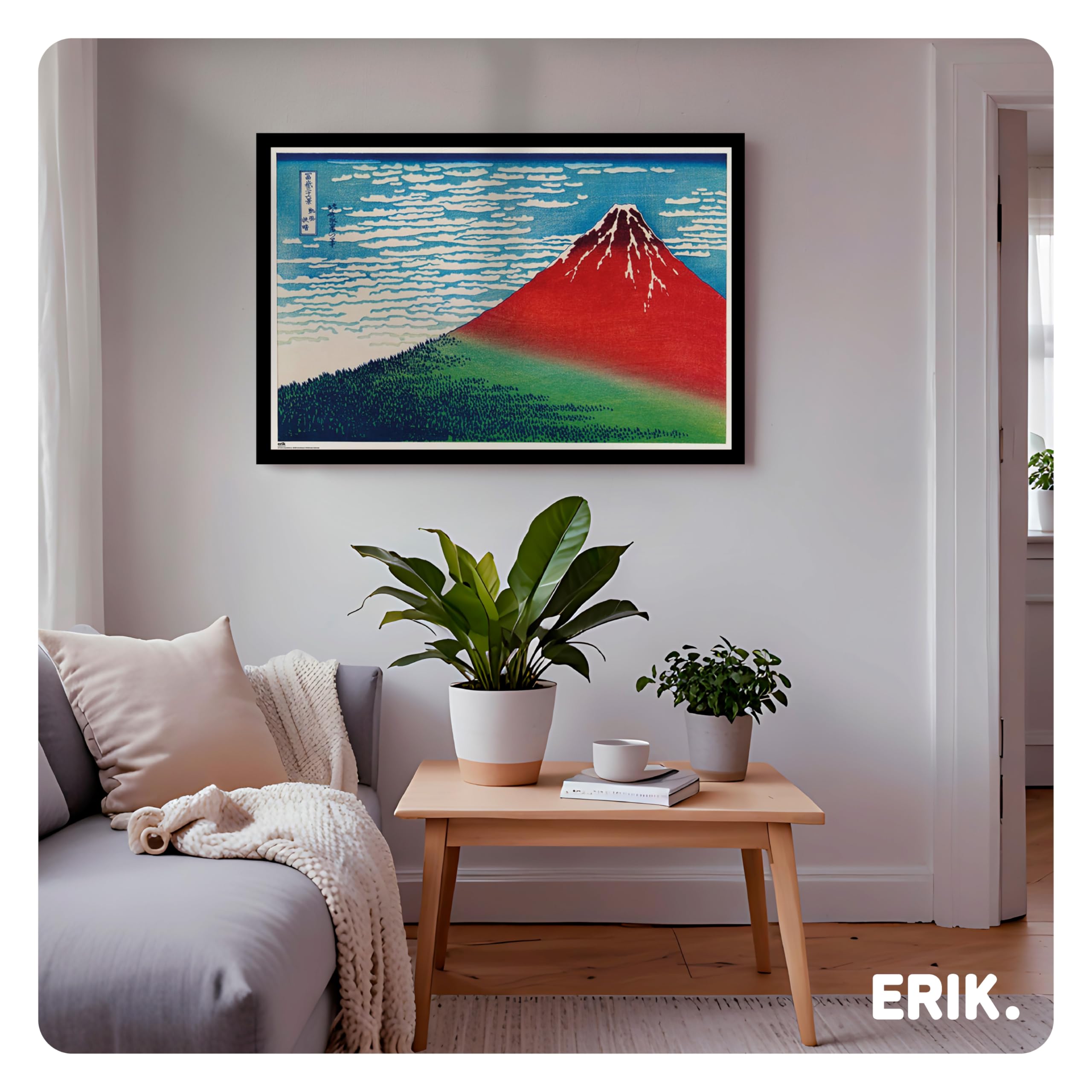 Grupo Erik Marco poster 61 x 91 5 cm negro - Marco madera | Marcos para cuadros - Decoracion hogar Apto para colgar posters de pared, laminas decorativas…