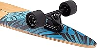 Vista 10 de Retrospec Zed Cruiser & Pintail Longboard Skateboard Complete – Bamboo & Canadian Maple Wood Cruiser con camiones Kingpin reversa