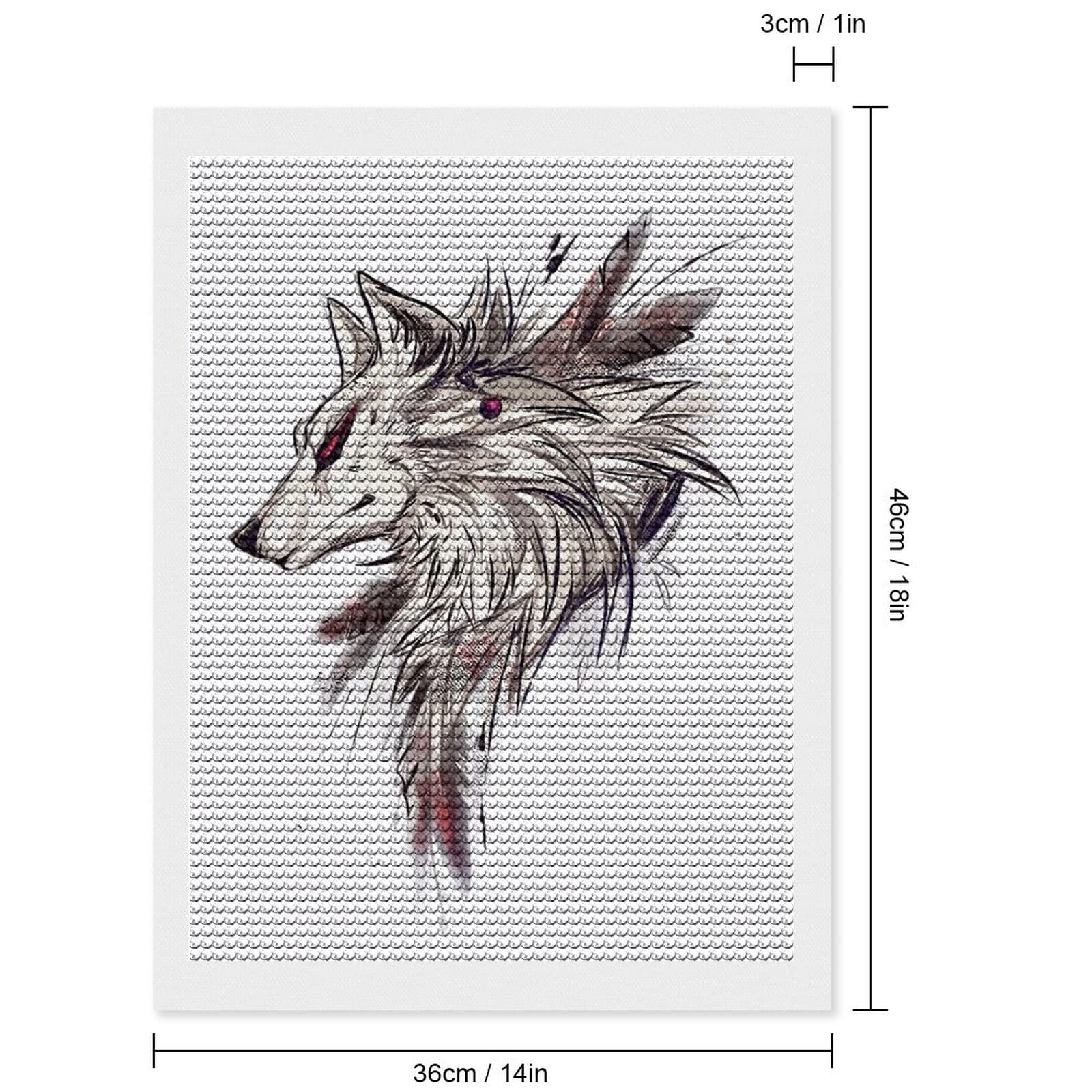 ダイヤモンドアートクラブ　DIYダイヤモンドアートキット Wolf Song Amazon | ダイヤモンドアート かっこいい 狼 キット 手芸ダイヤモンド