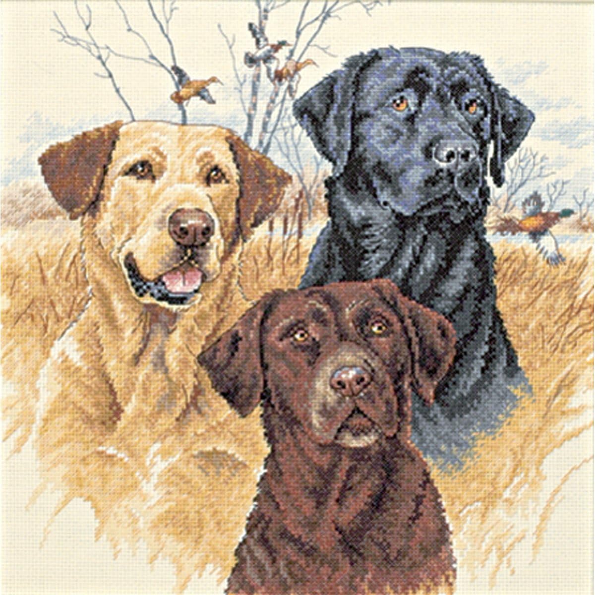 Dimensions Needlecrafts Counted Cross Stitch, Great Hunting Dogs