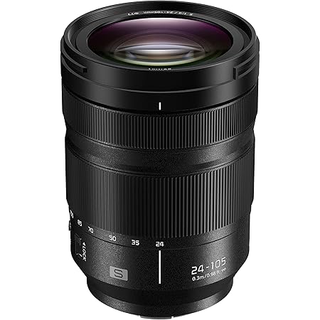 Panasonic Lumix S 24-105mm F4.0 | Objectif Zoom polyvalent Macro Plein Format S-R24105E (Zoom 105mm, Macro, Double Stabilisation, Tropicalisé, Compact et léger) Noir – Compatible monture L