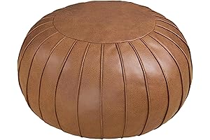 Pre-Owned Handmade Foot Stool Ottoman: Upholstered Comfort and Storage