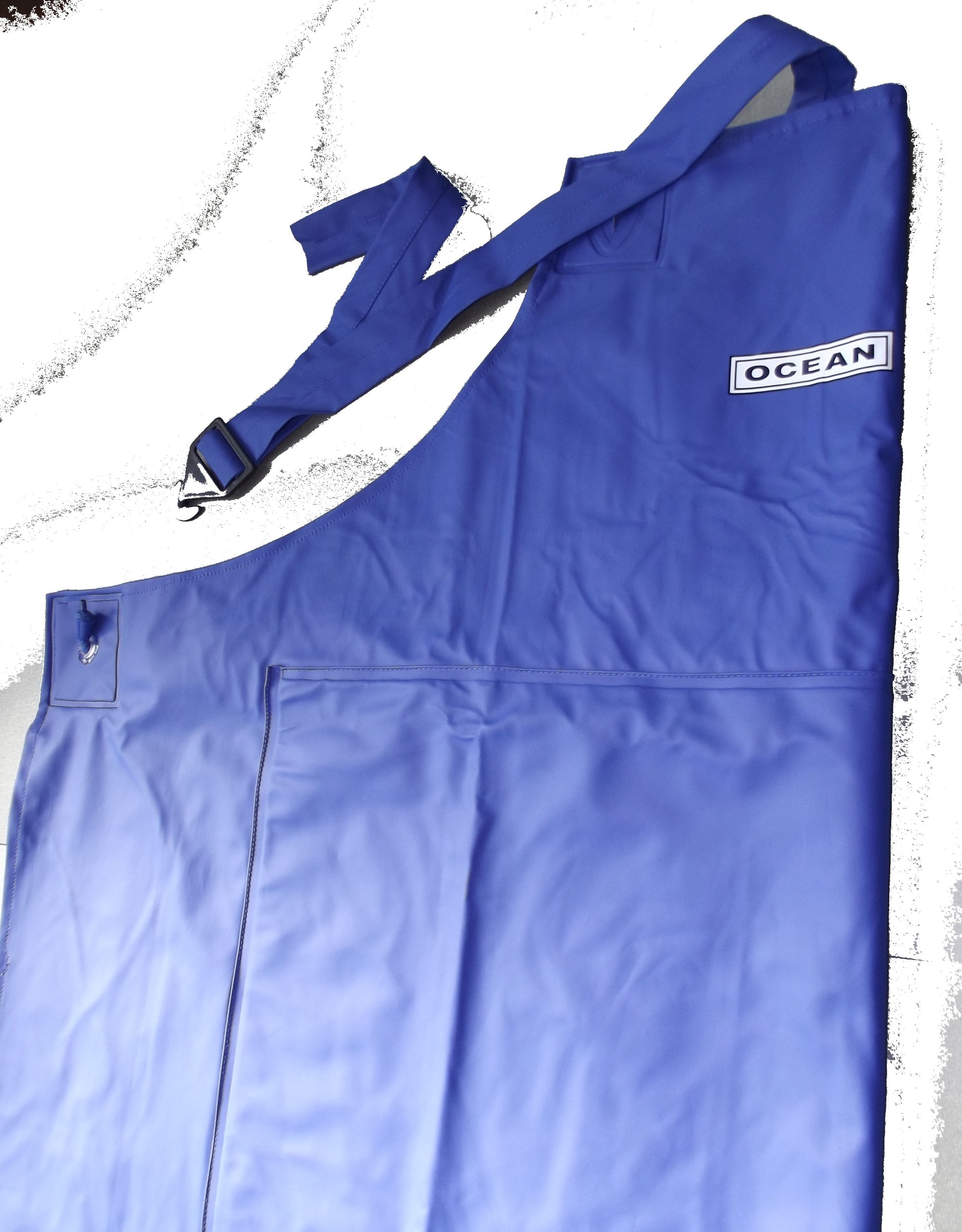 Gummischürze aus PVC blau, ca 120 x 90 cm