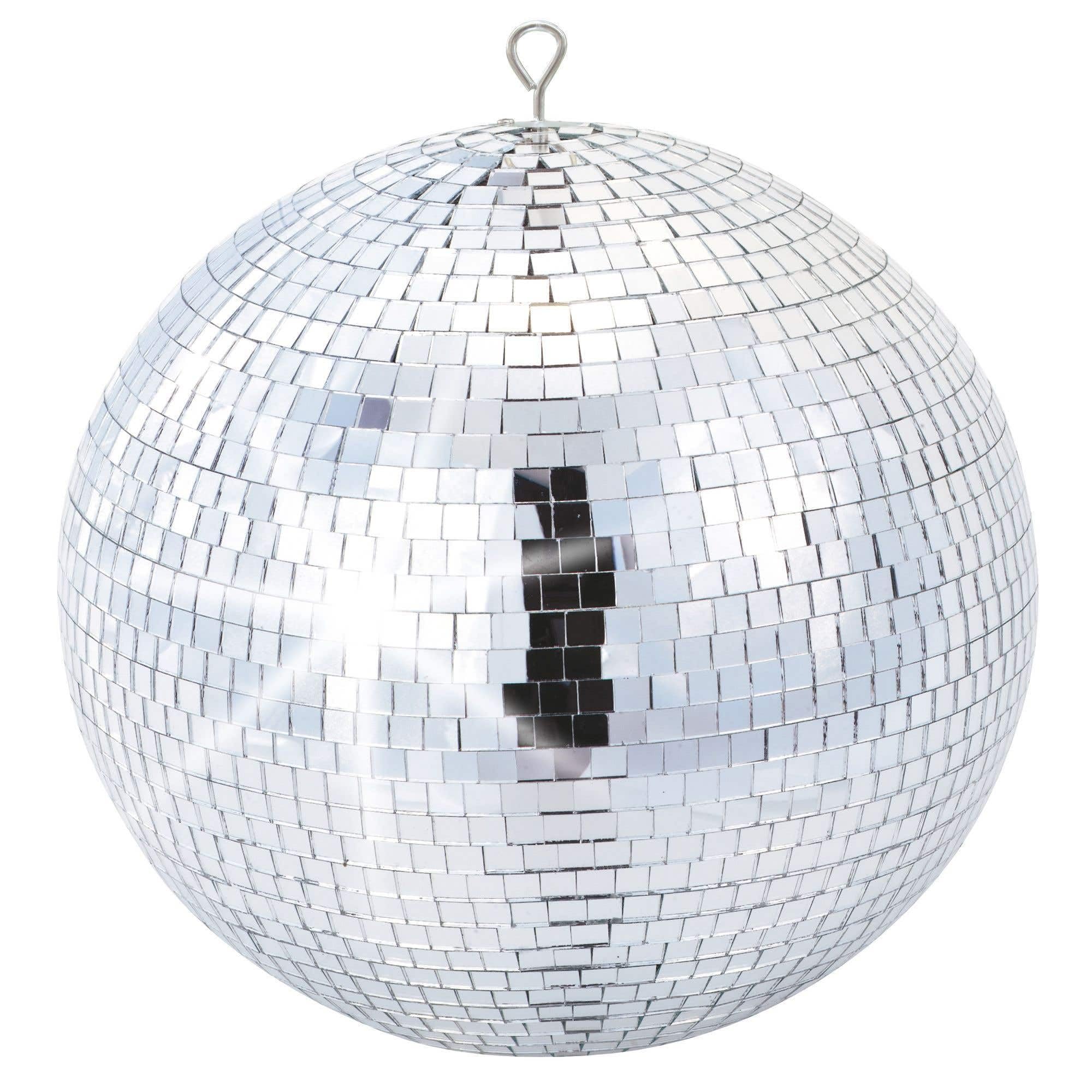 BeamZ MB30 - Bola de discoteca de espejos de 30 cm de diámetro para colgar del techo, espejos de cristal de 10 x 10 milímetros, interior de PVC ignífugo, ideal para decorar fiestas, discotecas, etc.