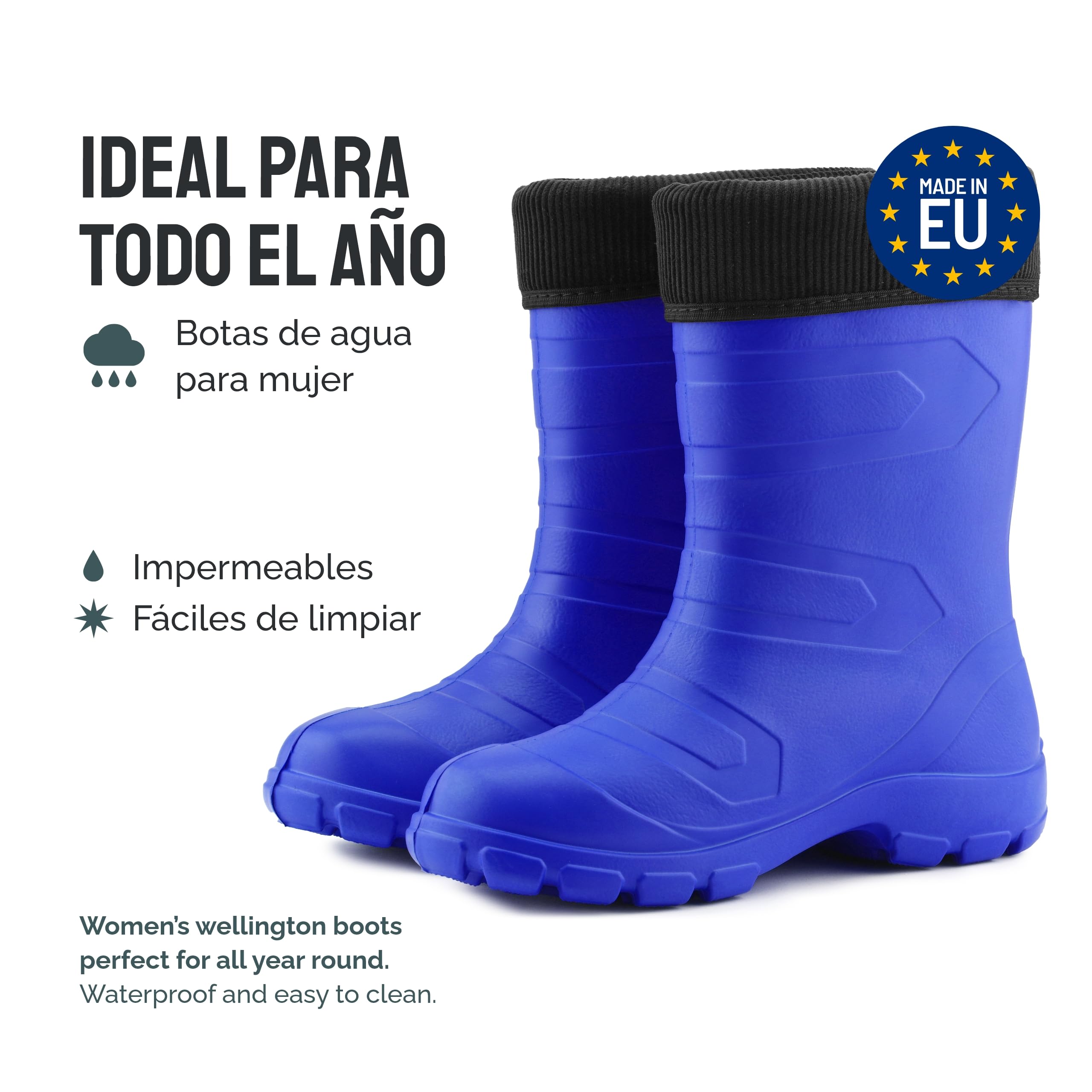 Ladeheid Botas de Agua Antideslizantes en EVA Mujer LALMG879
