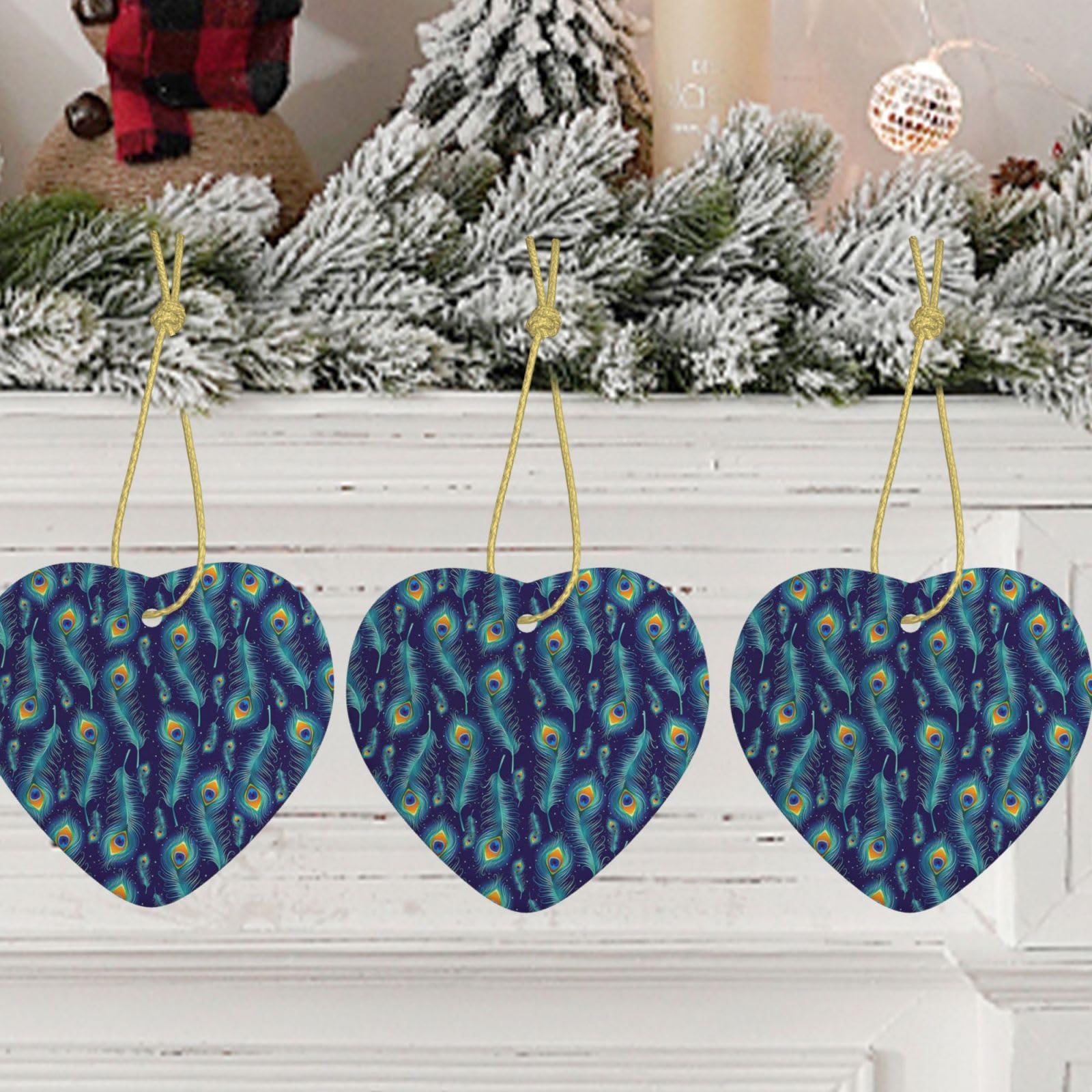 Kerst Vogel Ornamenten, 3D Feestelijke Herbruikbare Display
