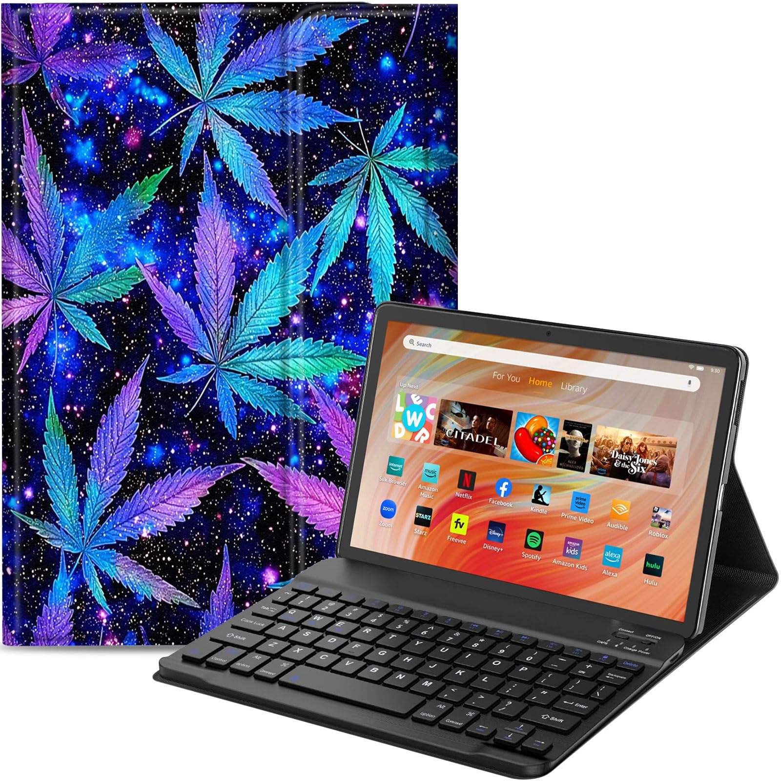 Amazon.com: Qindaiwen Keyboard Case for Amazon Fire HD 10 Tablet