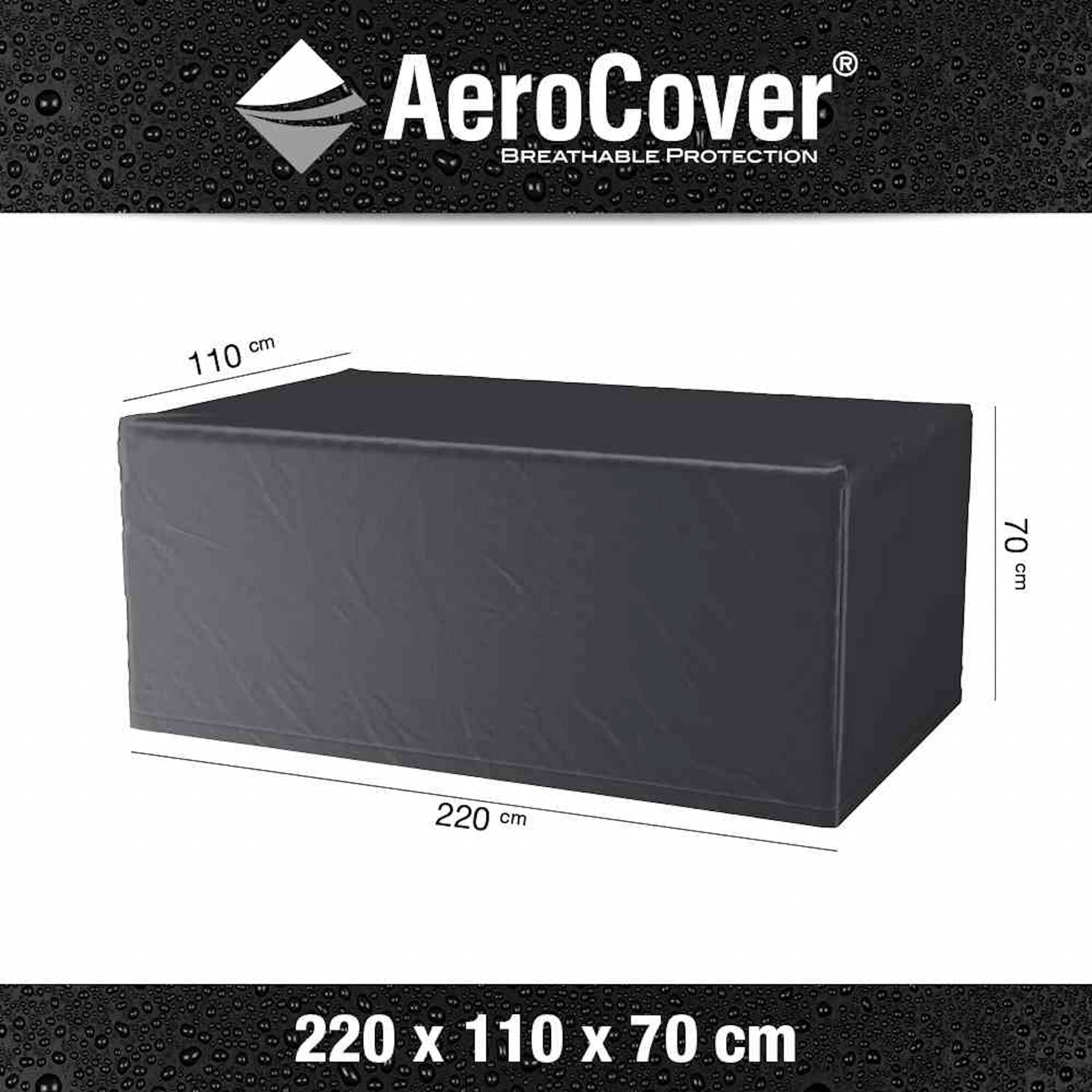 Pacific Lifestyle Platinum AeroCover Garden Table Fade Resistant, Dark Grey, Medium - Image 2
