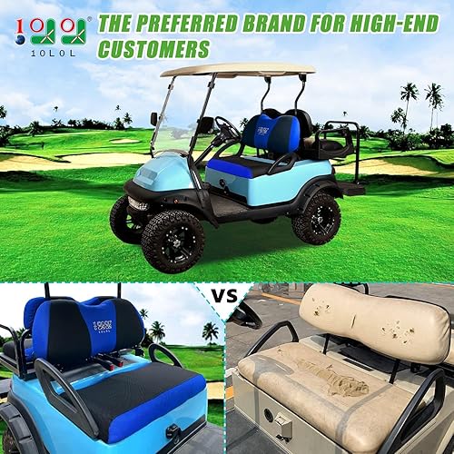 Miniatura 40 de 10L0L Fundas de asiento de carrito de golf universales para Yamaha Club Car Precedent asientos delanteros estándar, funda de asiento de banco