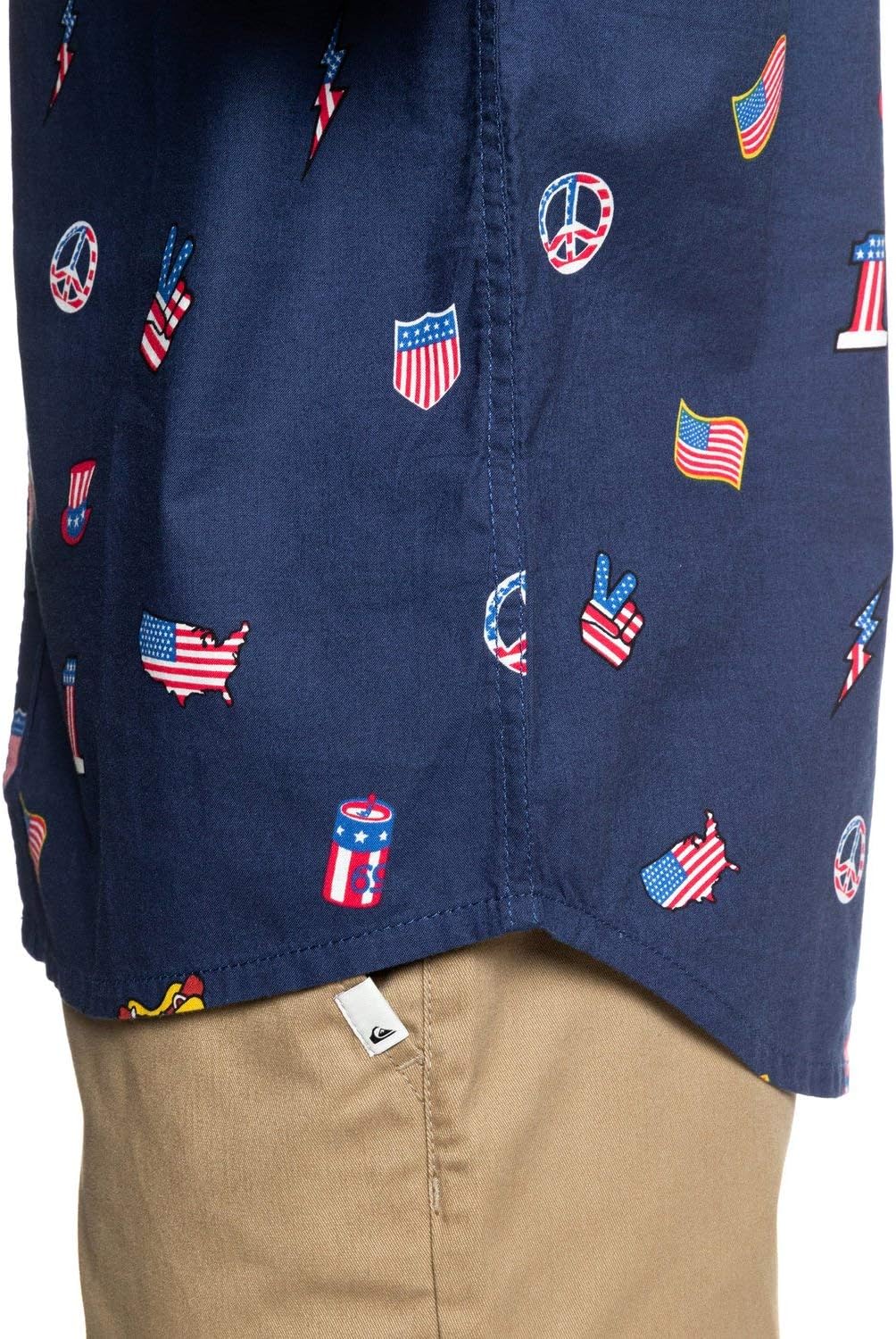 Quiksilver Men's Strange Daze Button Up Woven Shirt