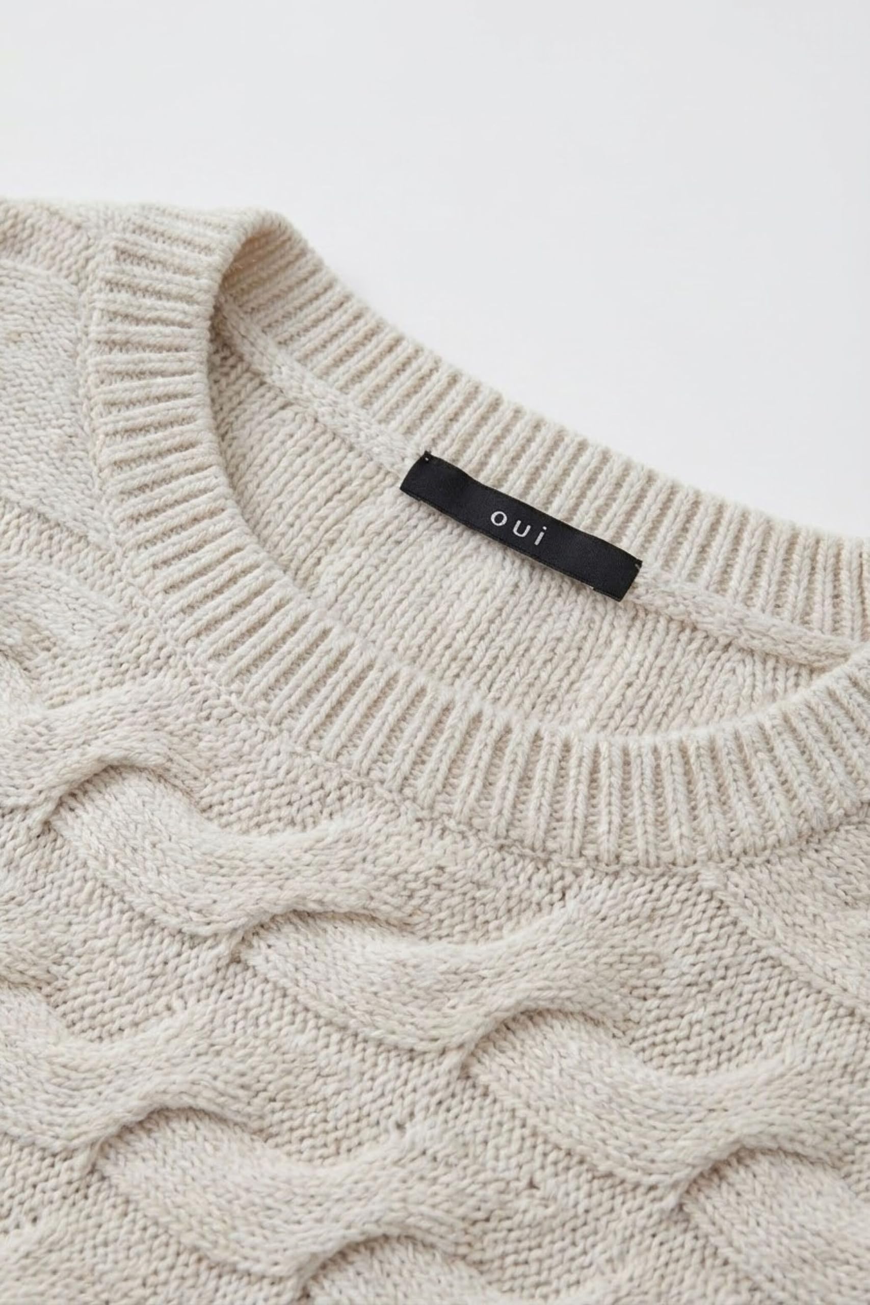 Oui Damen Pullover SIRAH boxy geschnitten Uni