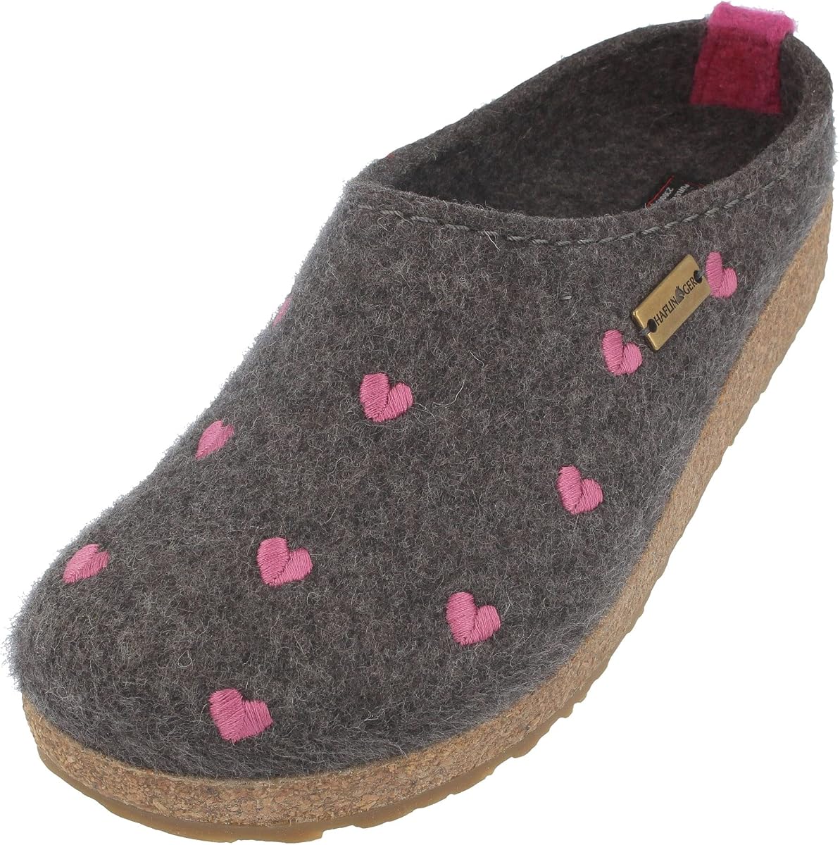 Cuoricini Felt Clog Wool Slipper