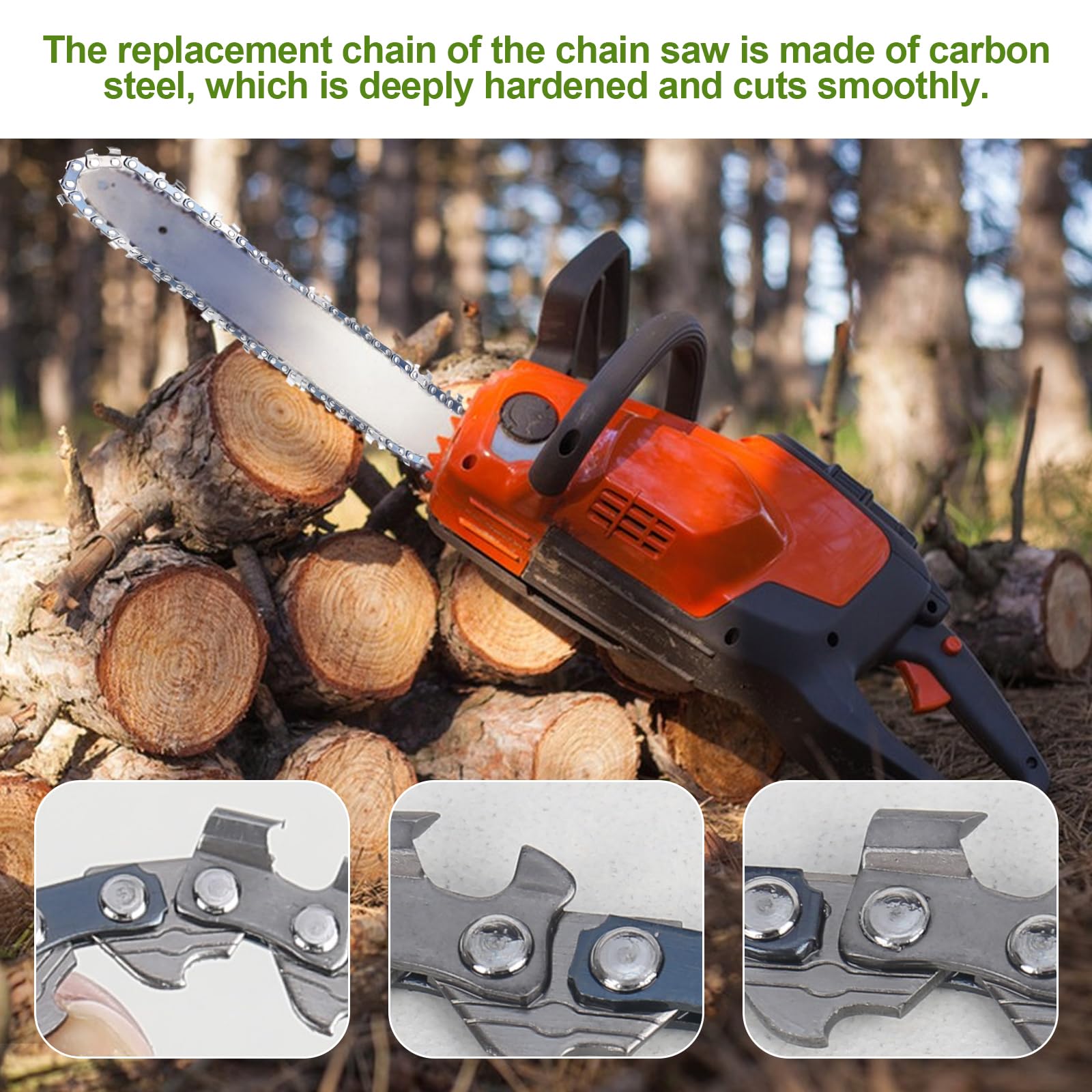 5 Catene Per Motosega Da 6 Pollici - 37 Maglie, In Lega Di Titanio, Per Carpentería E Giardinaggio - Foto 6