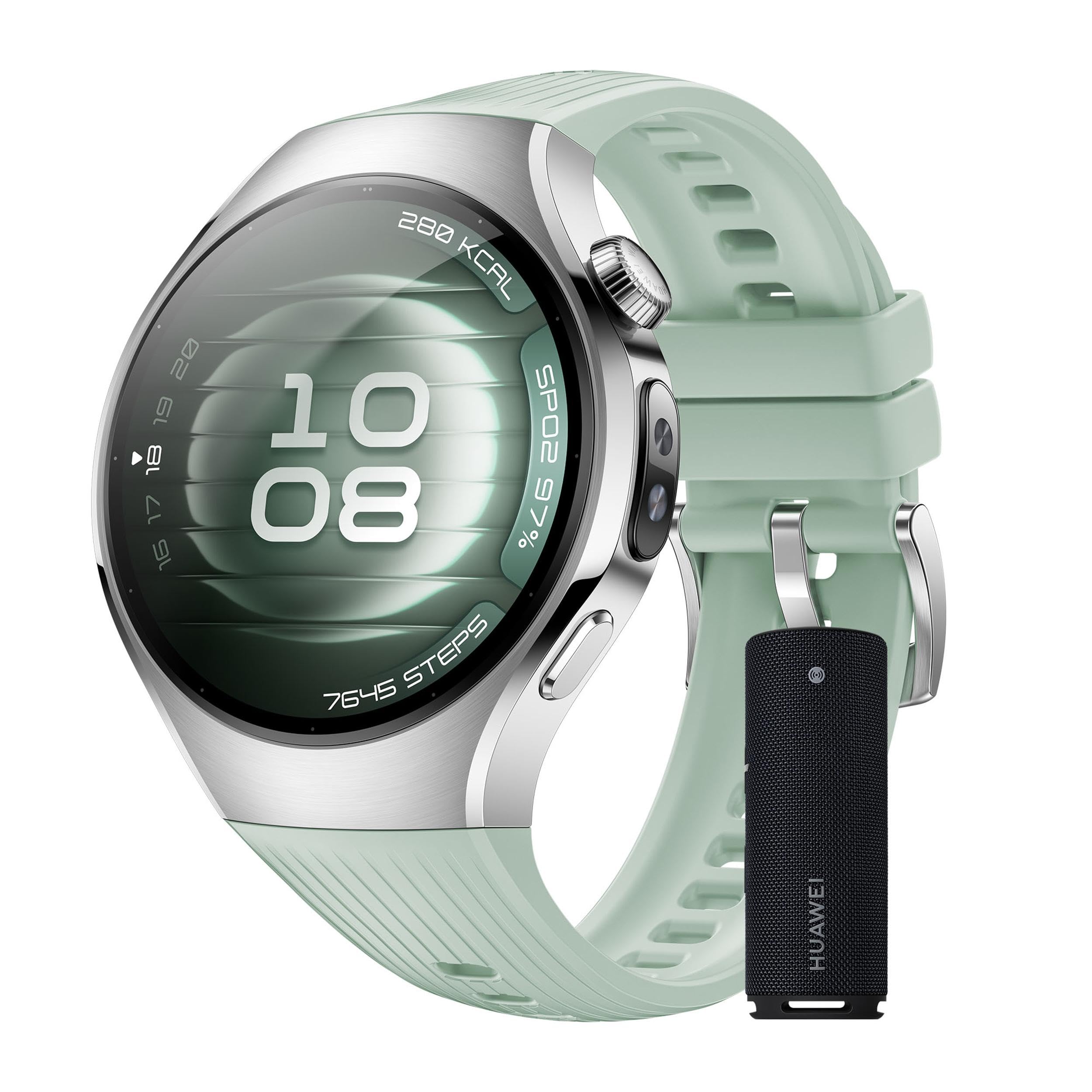 HUAWEI Watch 5 Smartwatch + Sound Joy 2, Health Glance, 5ATM Waterproof, GPS, SpO2 at the Fingertip, Compatible with Android™ & iOS, Sapphire Glass, 42 mm, Green