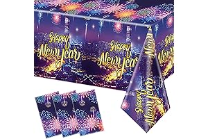 2024 Fireworks Tablecloth: Light up Your NYE Party with Color!