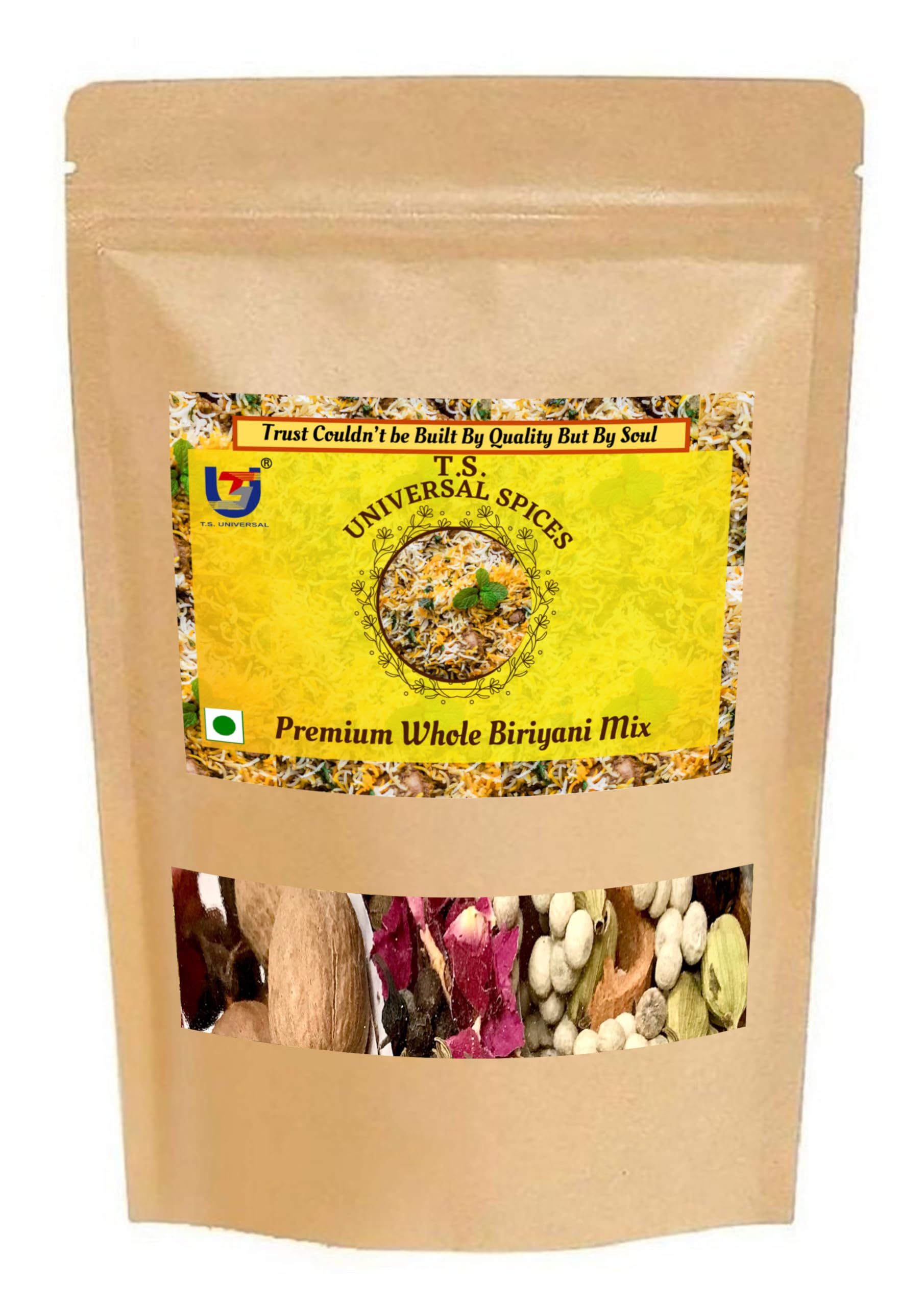TS Universal Premium Whole Biriyani Mix / 11 Prime Whole Spices Blend / Secret Proportion Recipe / Perfect for Chicken Biryani and Mutton Biryani / Ideal for Hyderabadi Kolkata Lucknowi and South Indian Biryanis / Rich Aroma and Authentic Flavor / Buy on Amazon India / 250gm