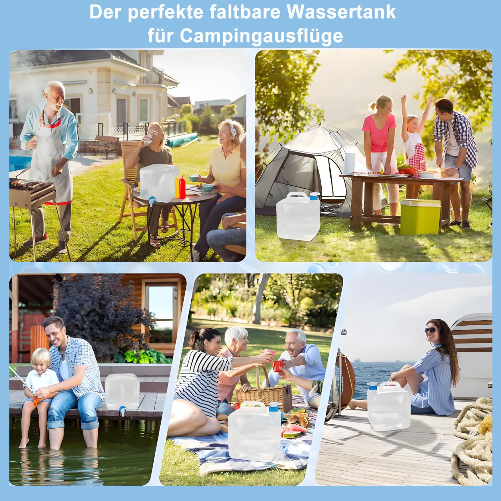 Bidon Camping 10 Litres Avec Robinet Bidon Eau Pliable 10L Avec Robinet - Camping, Transport, Poignée Réservoir Eau Camping Robinet Bidon Camping 10 Litres Avec Robinet Bidon Eau Pliable 10L Avec Robinet - Camping, Transport, Poignée Réservoir Eau Camping Robinet