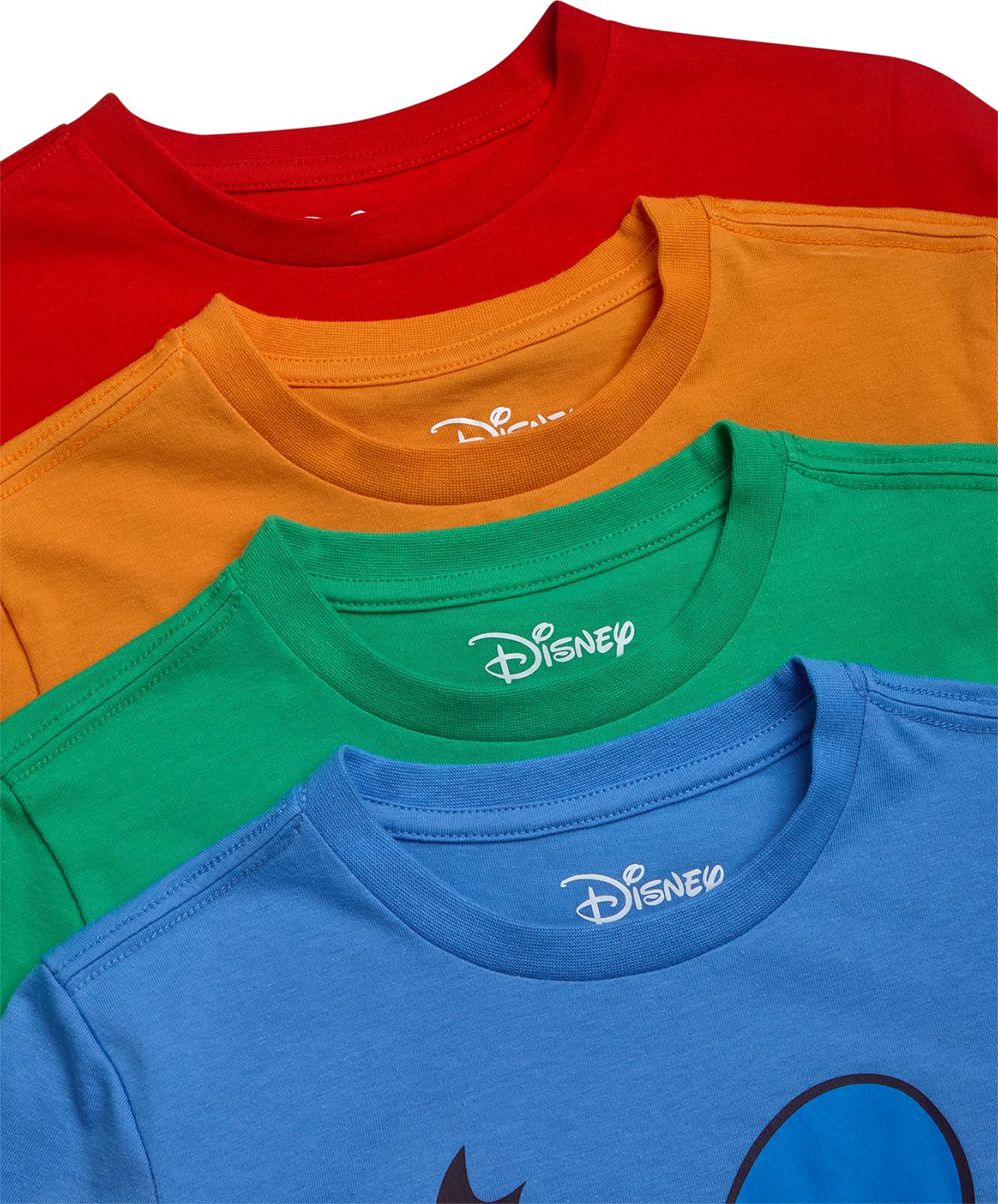 Disney Mickey Mouse and Friends Jungen T-Shirts – 4er-Pack Mickey Donald Duck Goofy & Pluto Kurzarm Grafik T-Shirts für Jungen