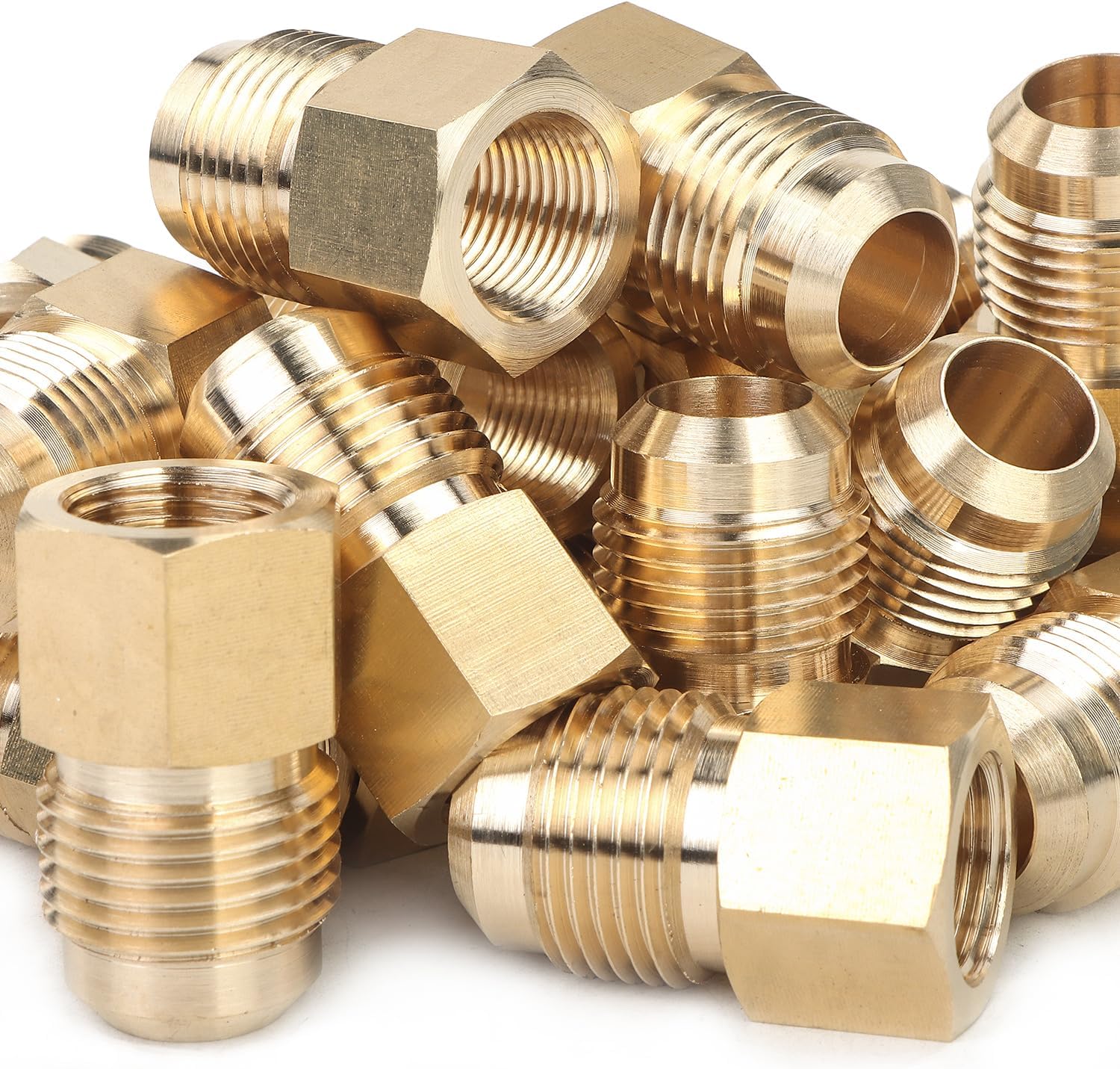 LTWFITTING Brass Flare 5/8" OD x 3/8" Female NPT Connector/Adapter Tube Fitting(Pack of 120)