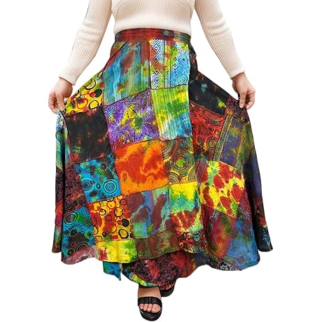 Women's Boho Maxi Patchwork Skirt: A Summer Staple