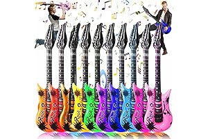 10 Colors Inflatable Guitar, 36 Inch Blow Up Guitars