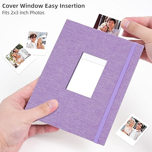 Miniatura 5 de Vienrose Mini álbum de fotos Polaroid 208 fotos de 2 x 3 pulgadas para cámara instantánea Fujifilm Instax Mini 7s 8 9 11 25 26 40 50s 90 Evo Z2300