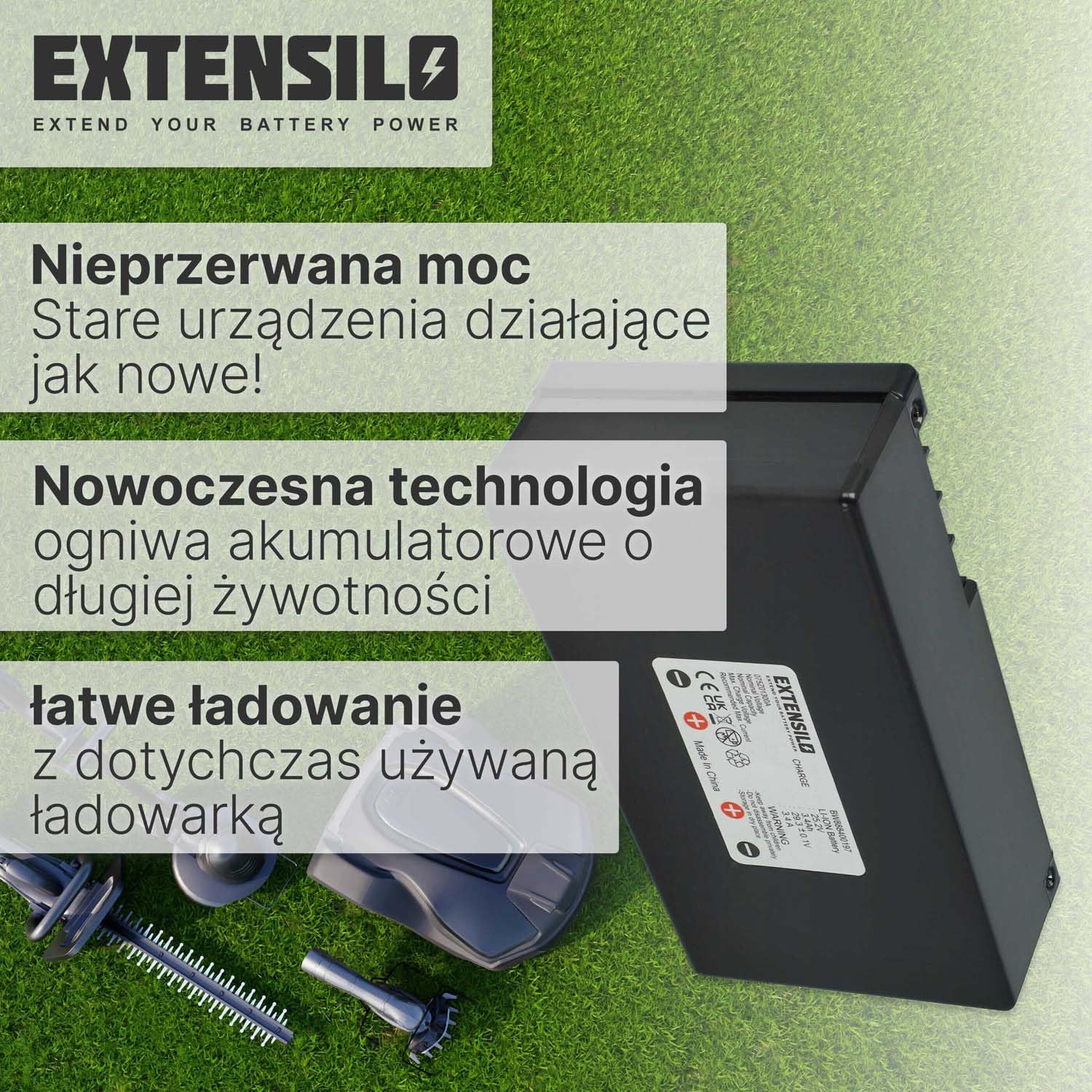 Akumulator kompatybilny z kosiarką Agro R800Li (3400 mAh, 25,2 V, litowo-jonowa)