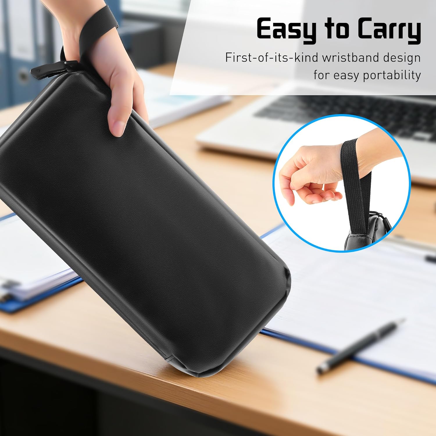 GLDRAM Soft TPU Leather Bag Ultra Slim Carrying Case, Protable Handbag Protective Travel Gaming Bag for Nintendo Switch 2 / NS/OLED/Lite Console & Accessories - Image 3